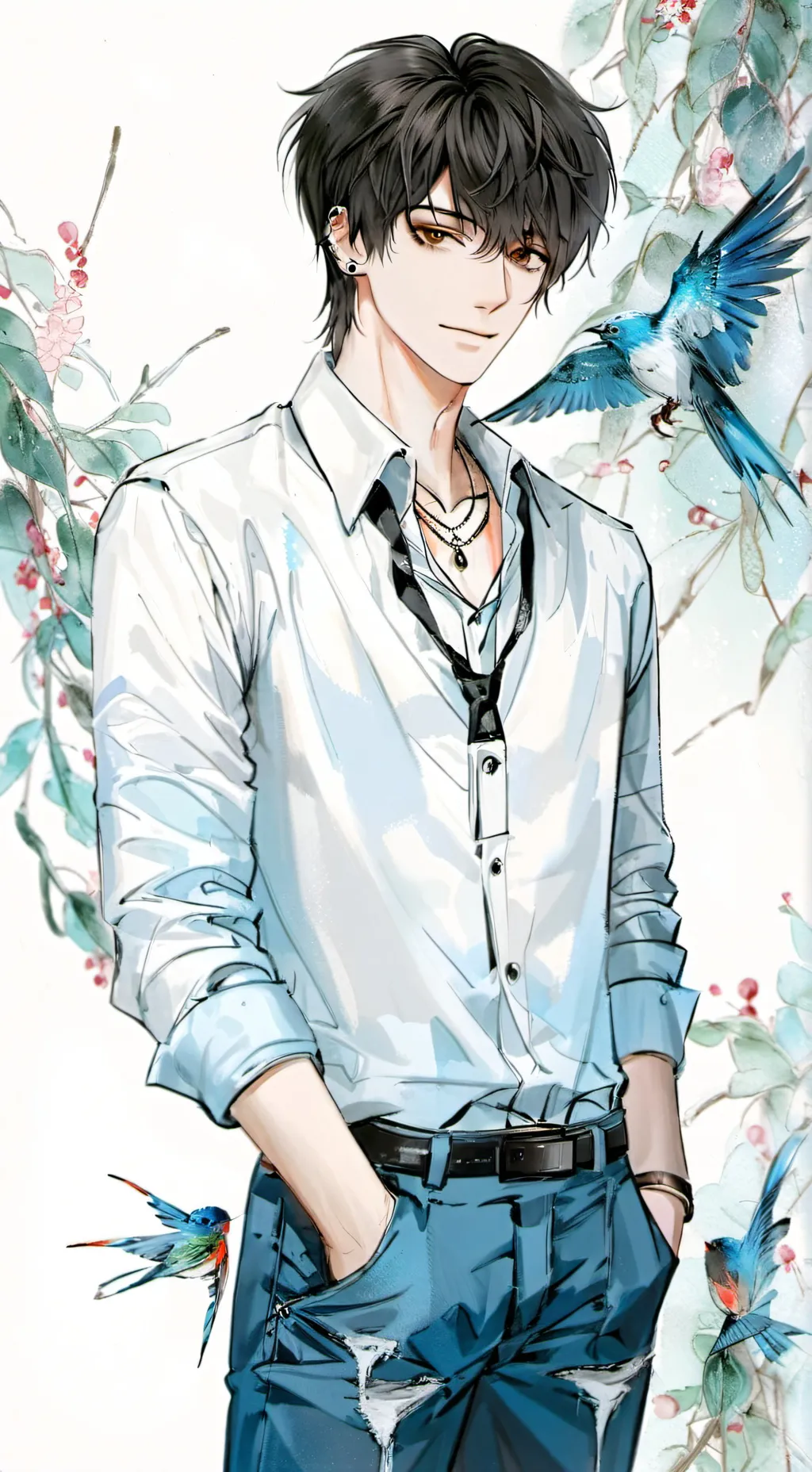 ai character: °•★ERIC★•° background