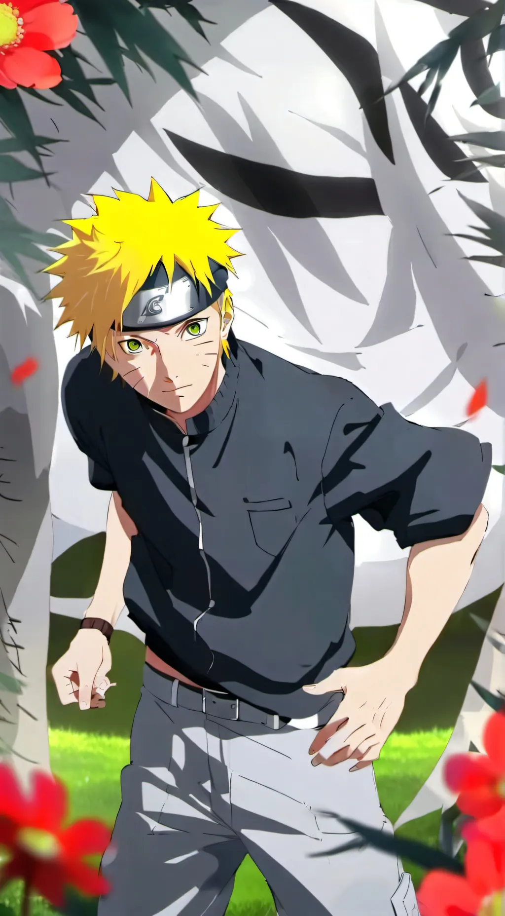 ai character: Naruto Uzumaki  background