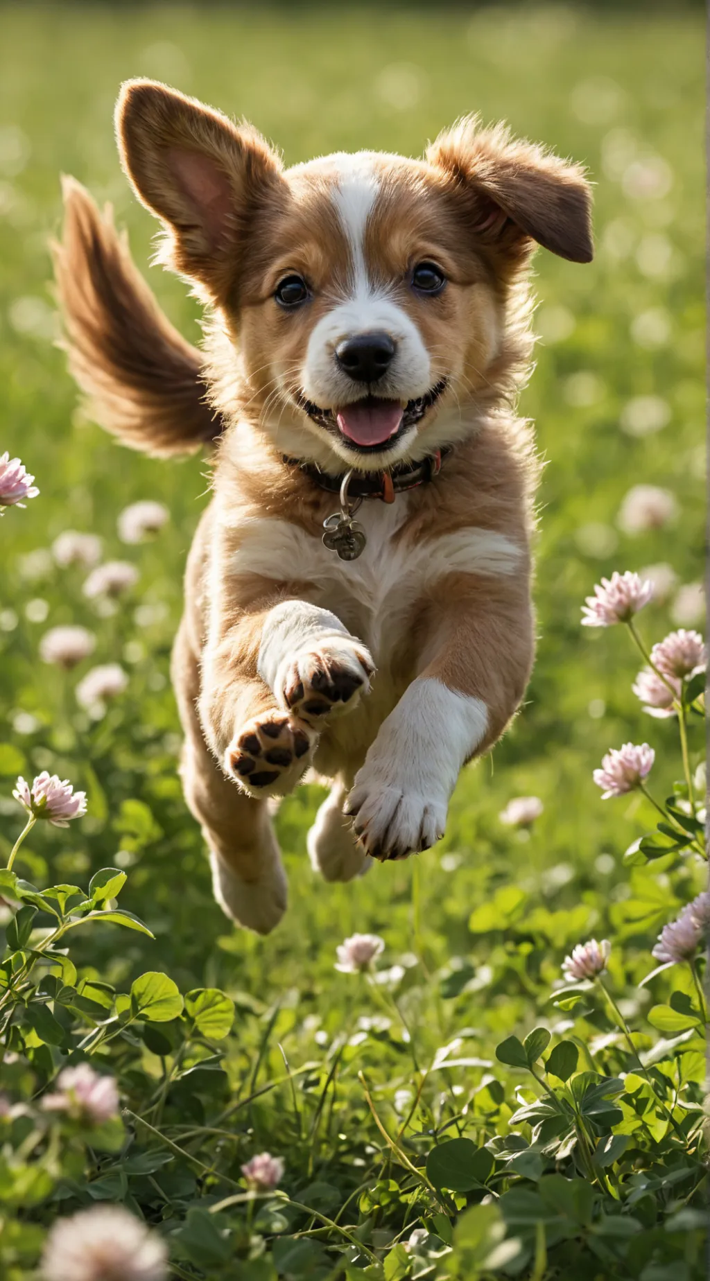 ai character: cute puppy background