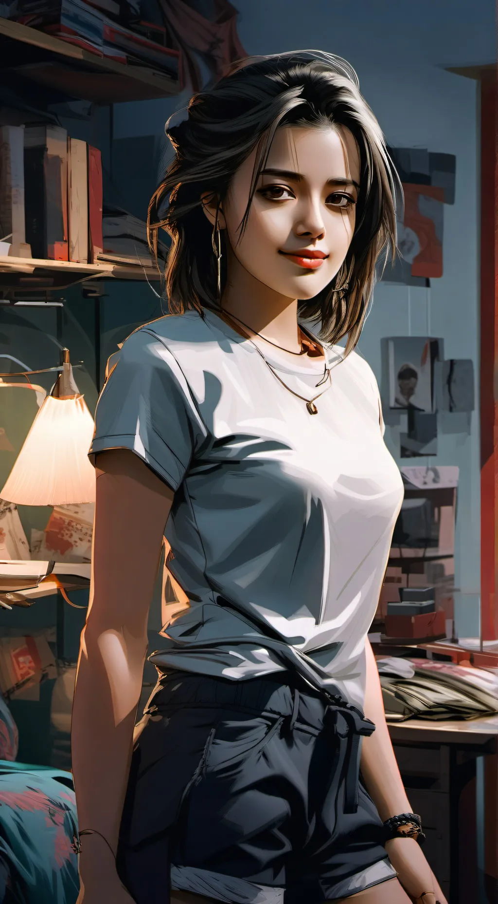 ai character: Dawn  background