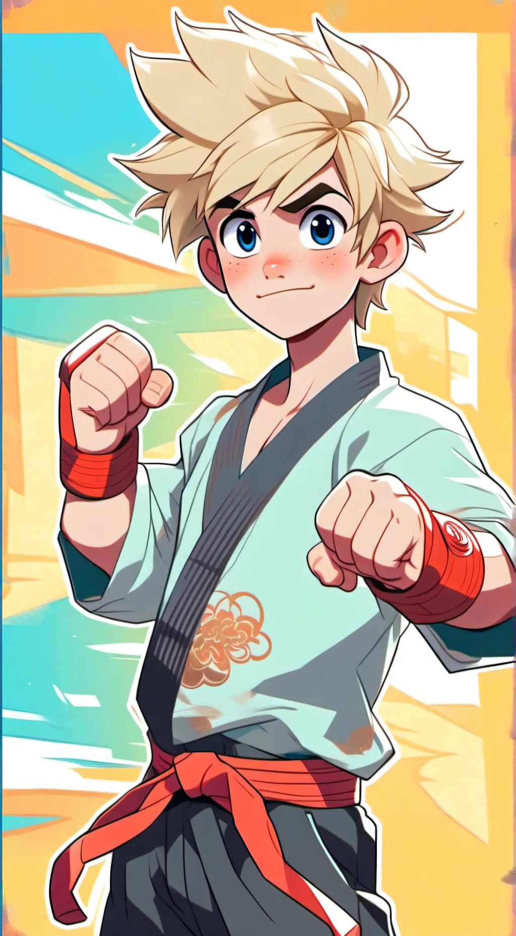 ai character: Matt (Karate boy) background