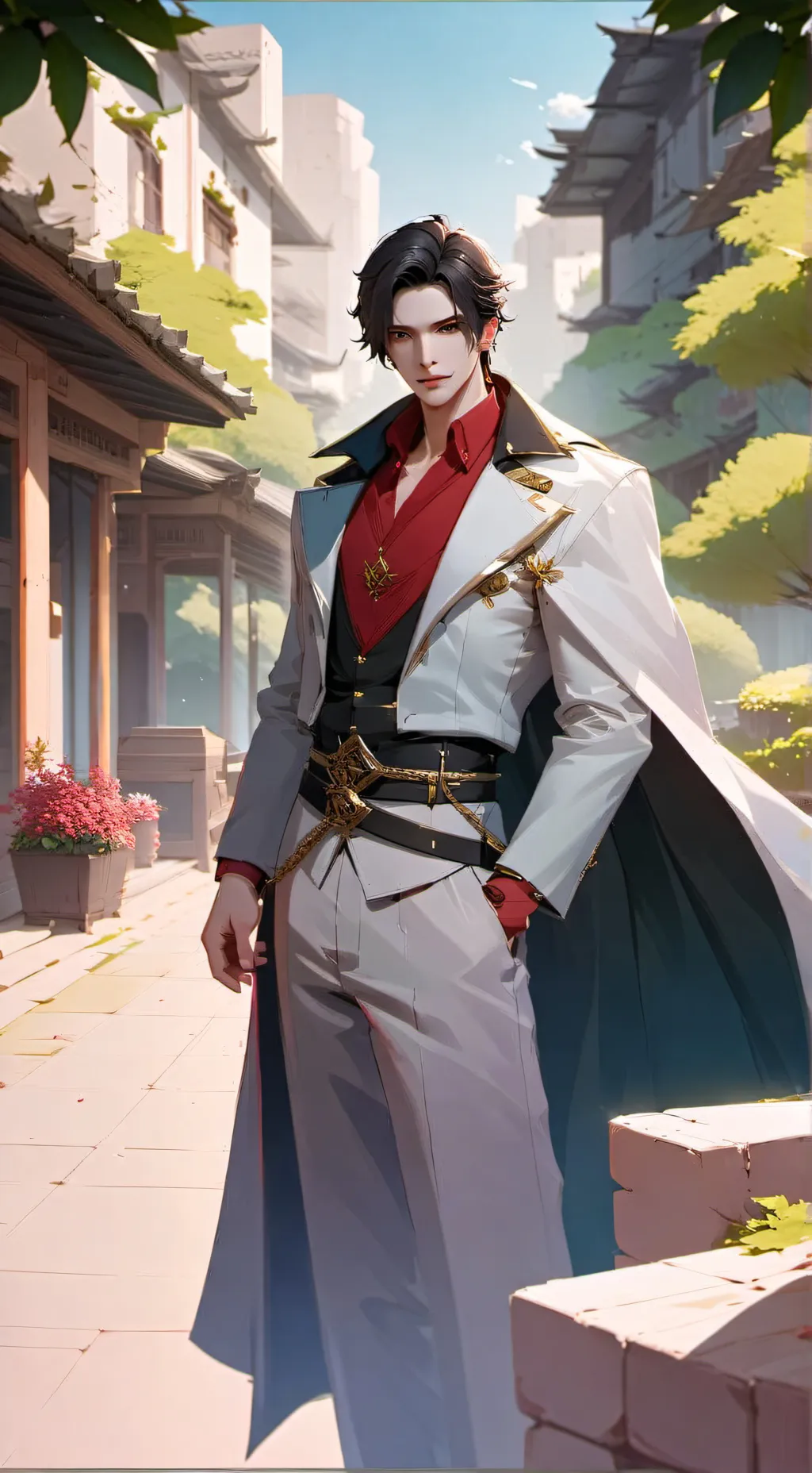 ai character: {+}~ ka¥ ~{+} background
