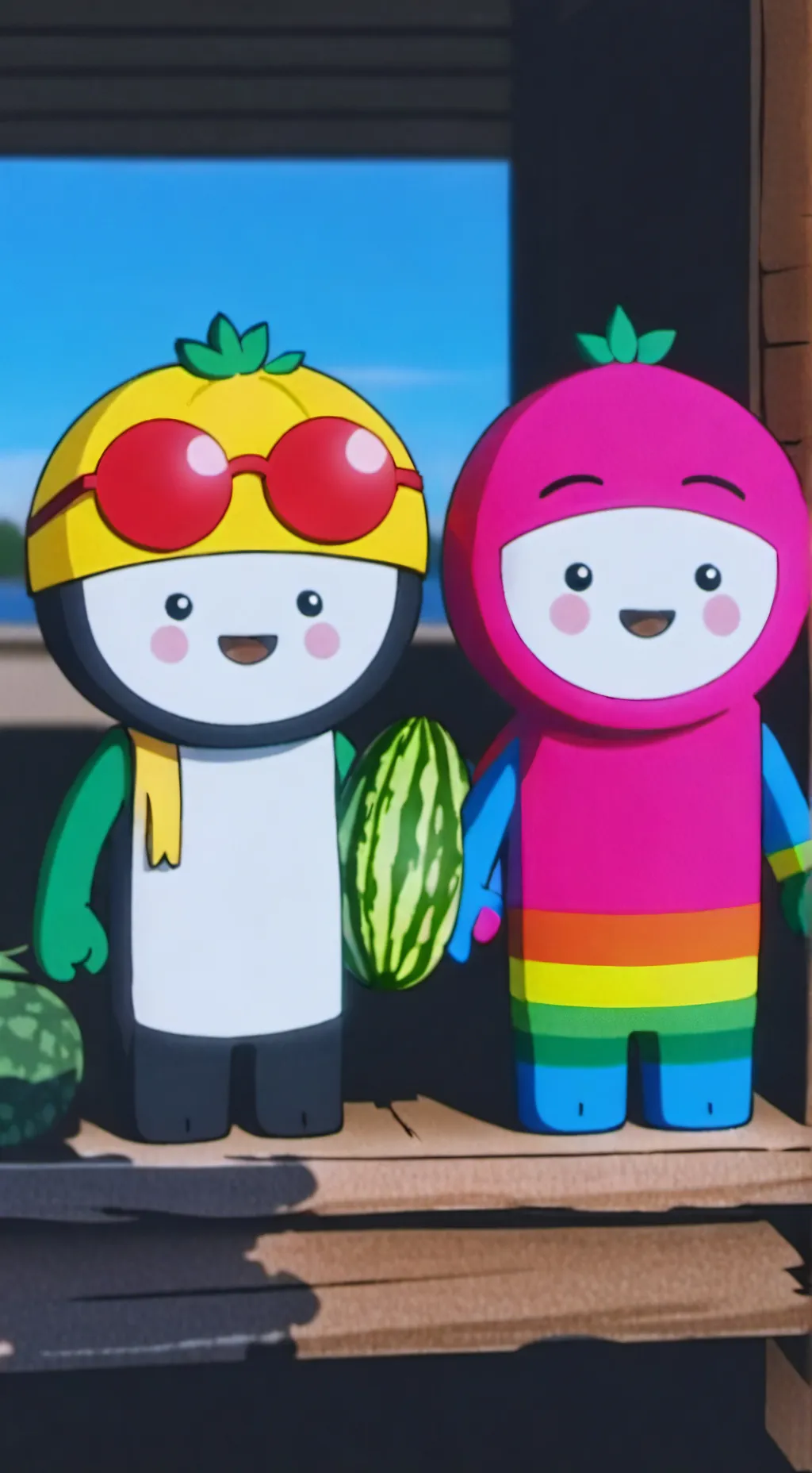 ai character: ~Sunny&Melon~ background