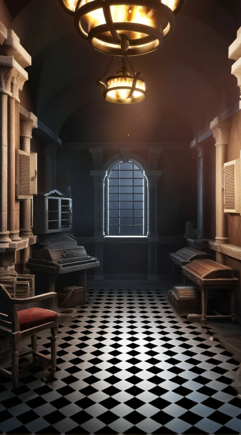 ai character: морг background