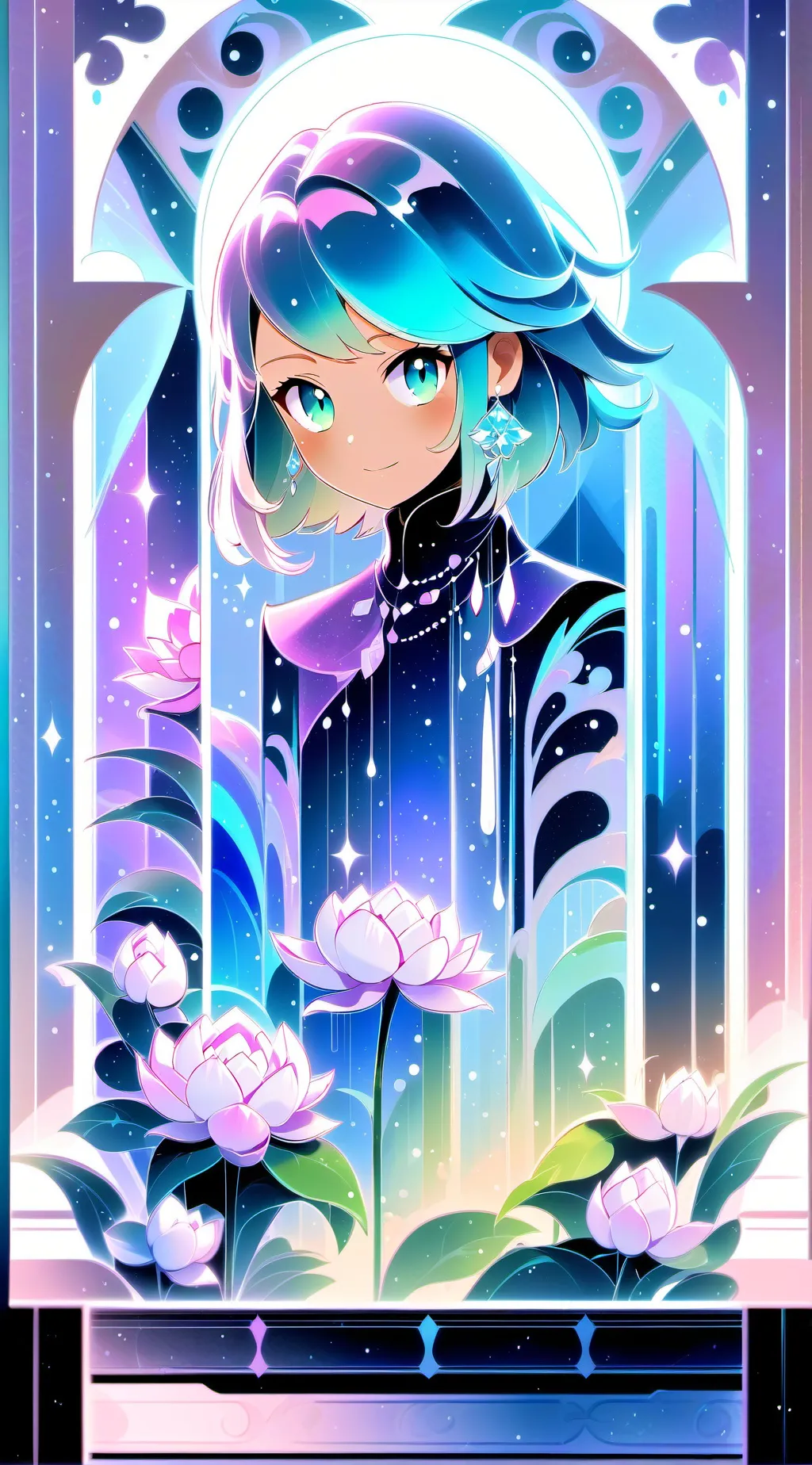 ai character: Waterview background