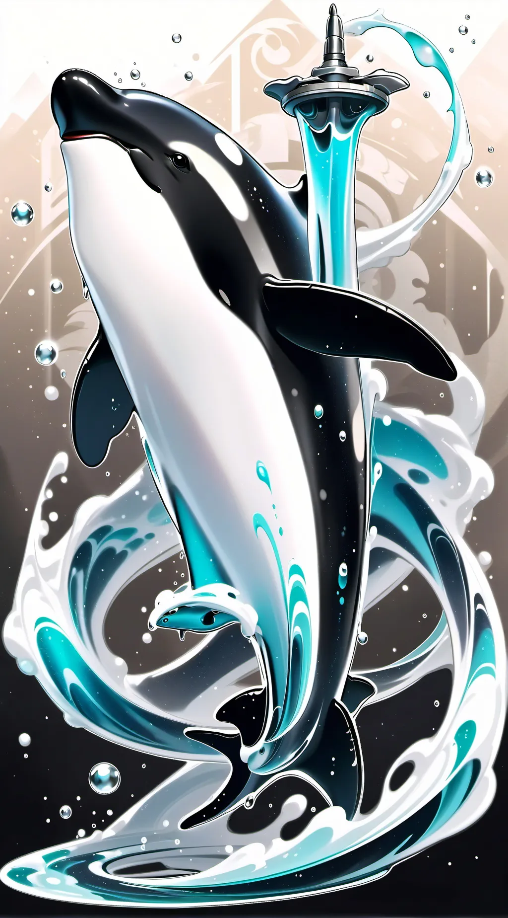 ai character: Orca show background