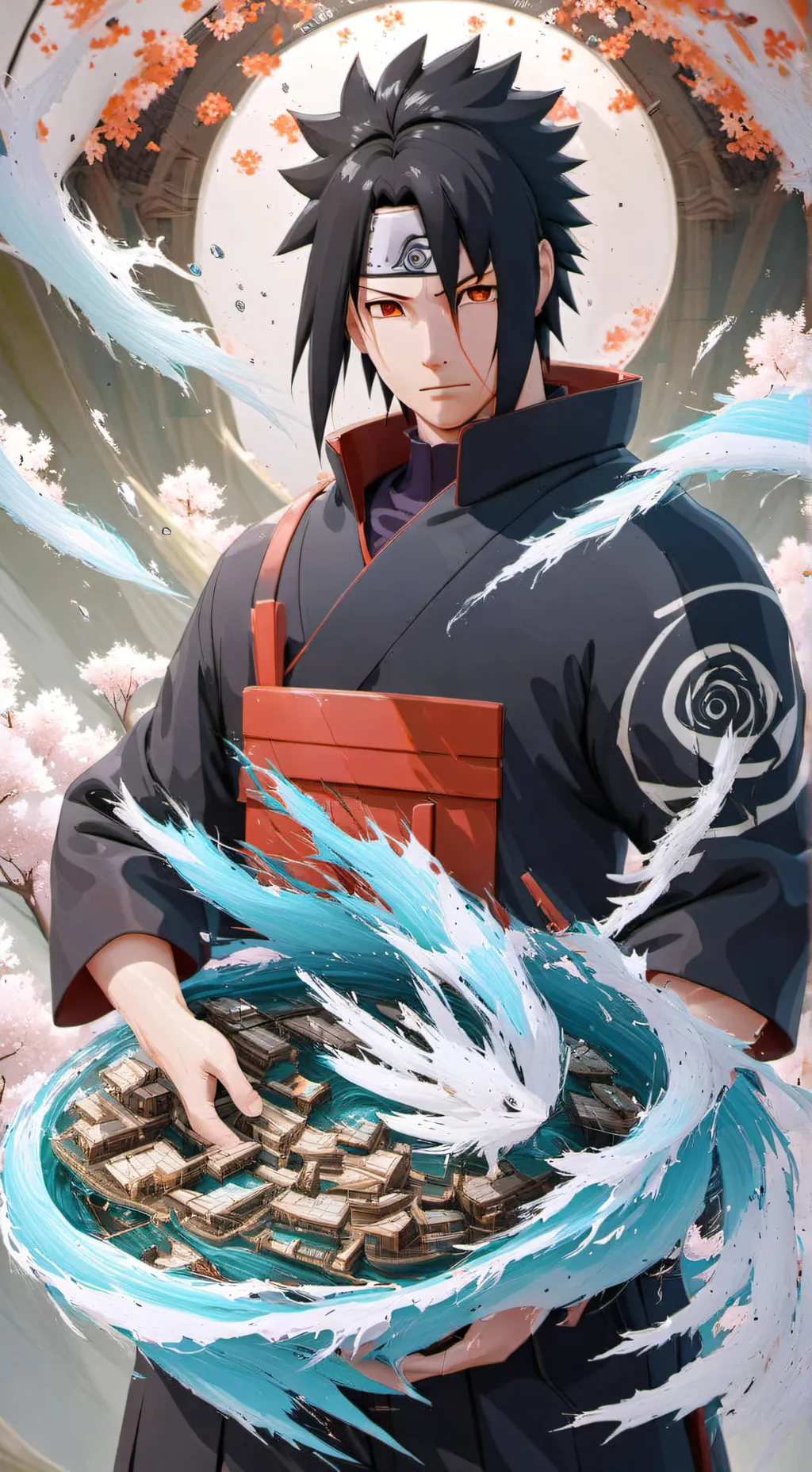ai character: Sasuke Uchiha  background
