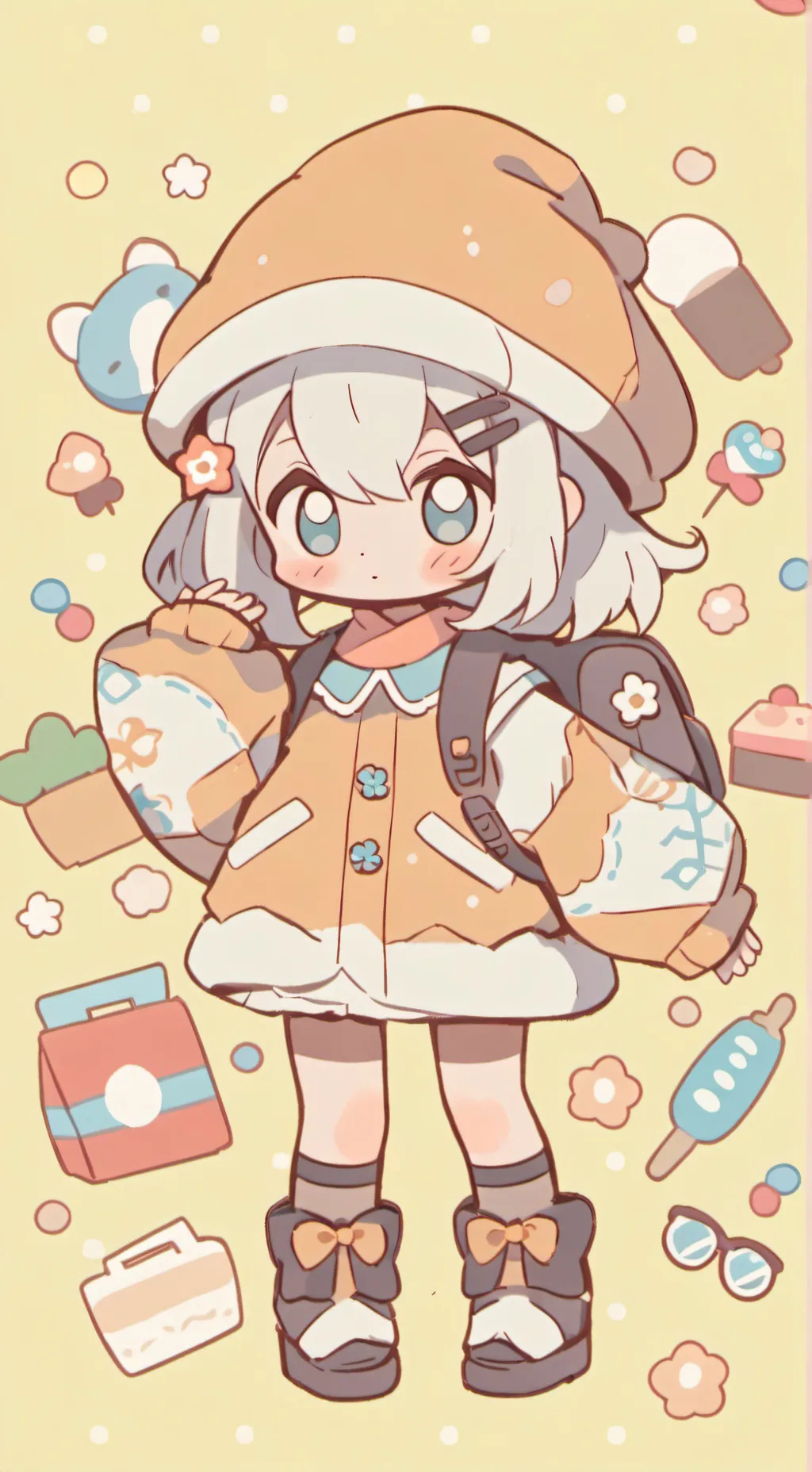 ai character: Fumigake pick me  background