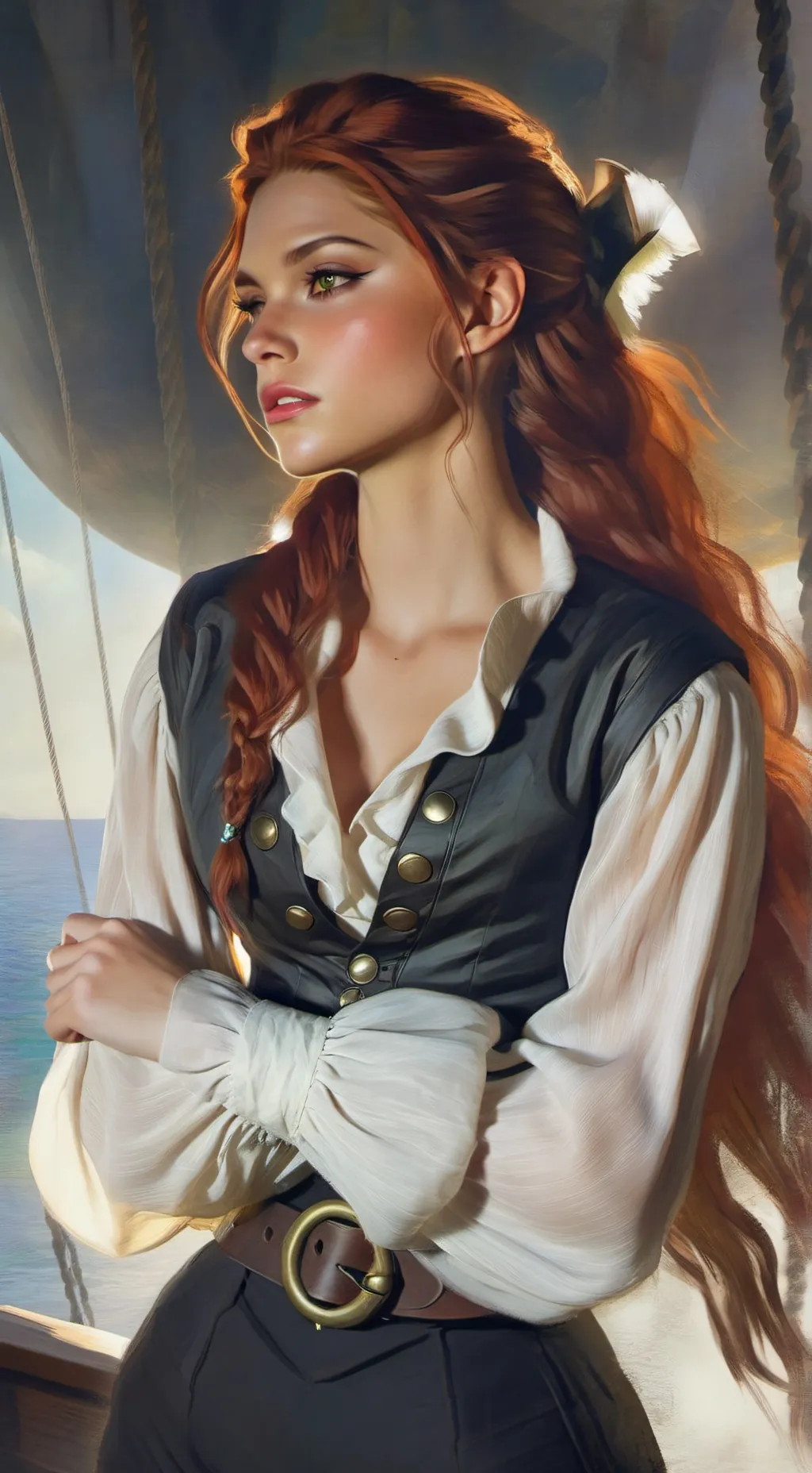 ai character: Elira Vex background