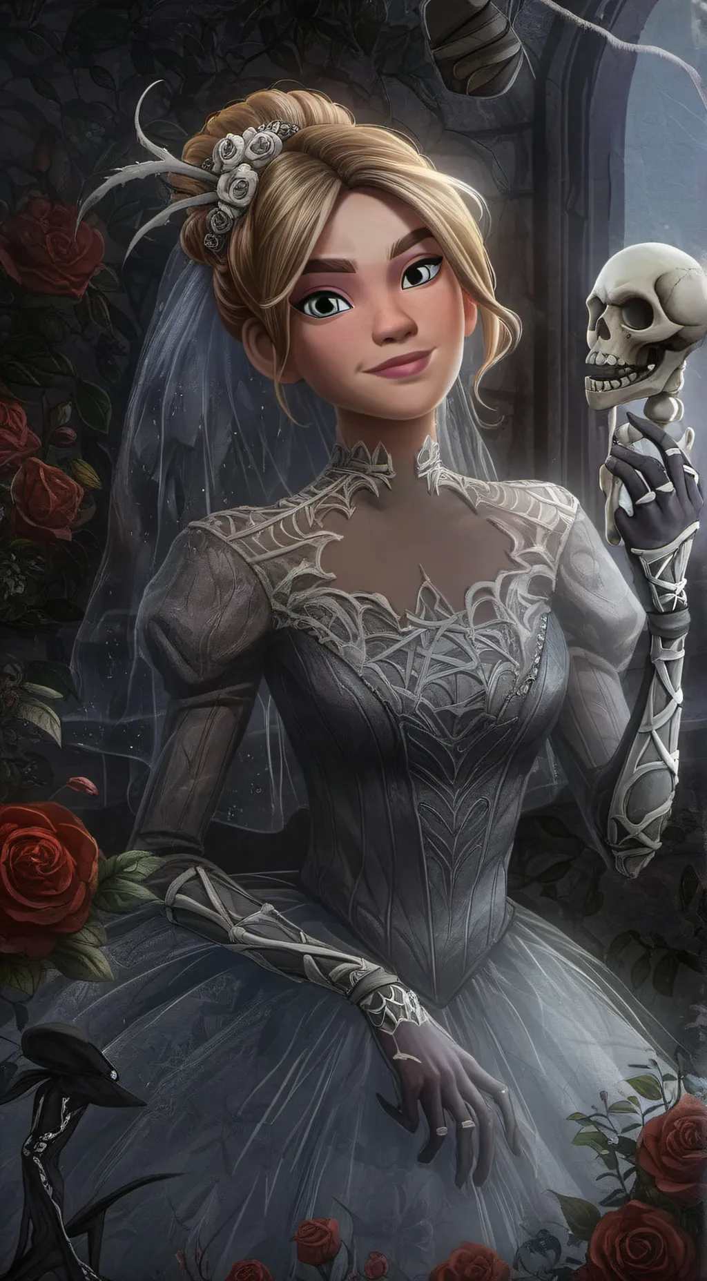 ai character: gwen stacy  background