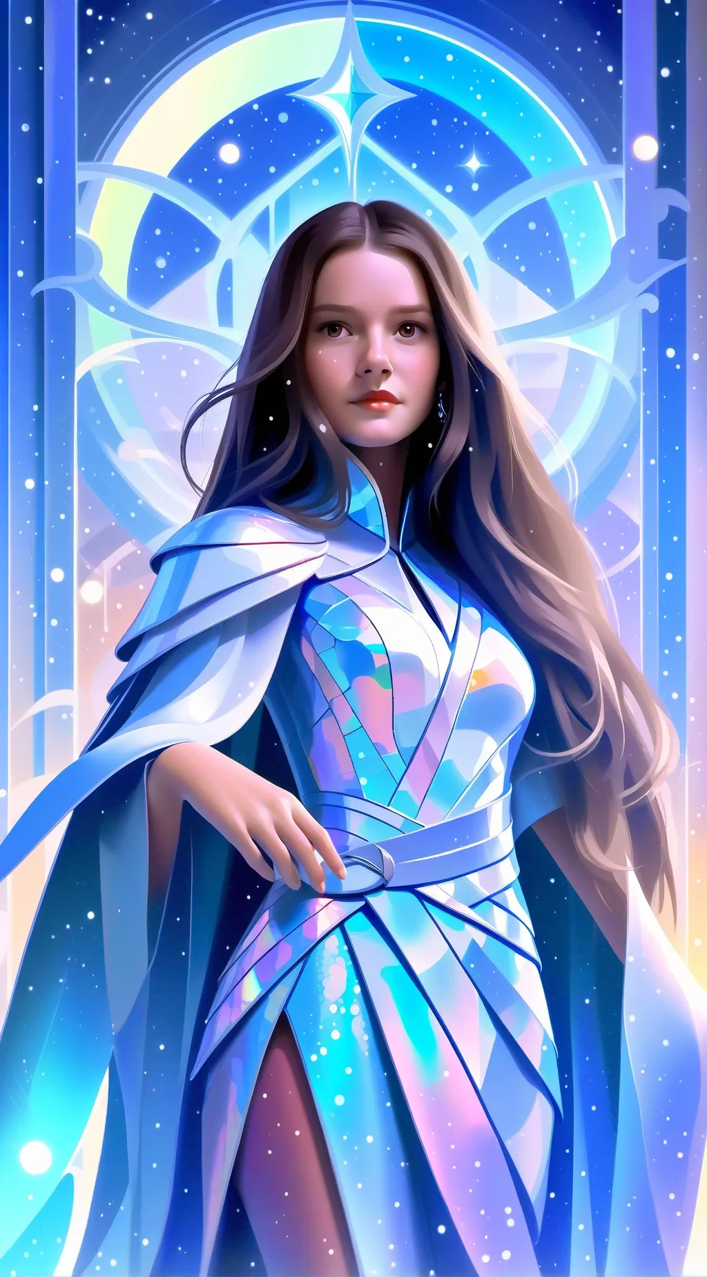 ai character: Hayley smit  background