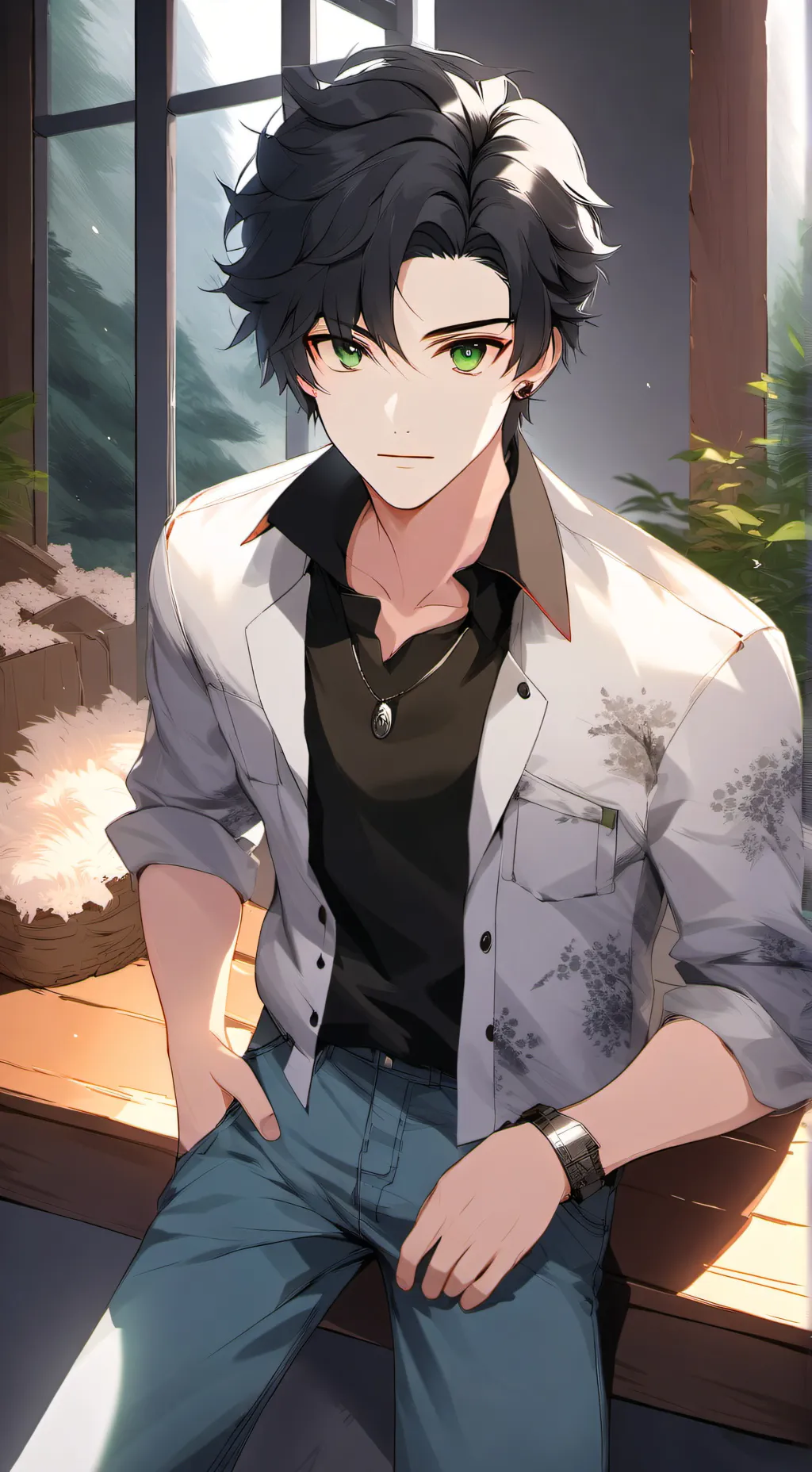 ai character: 𝐿𝐼𝐴𝑀 background