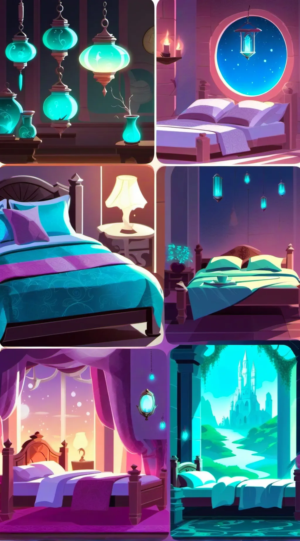 ai character: постель  background