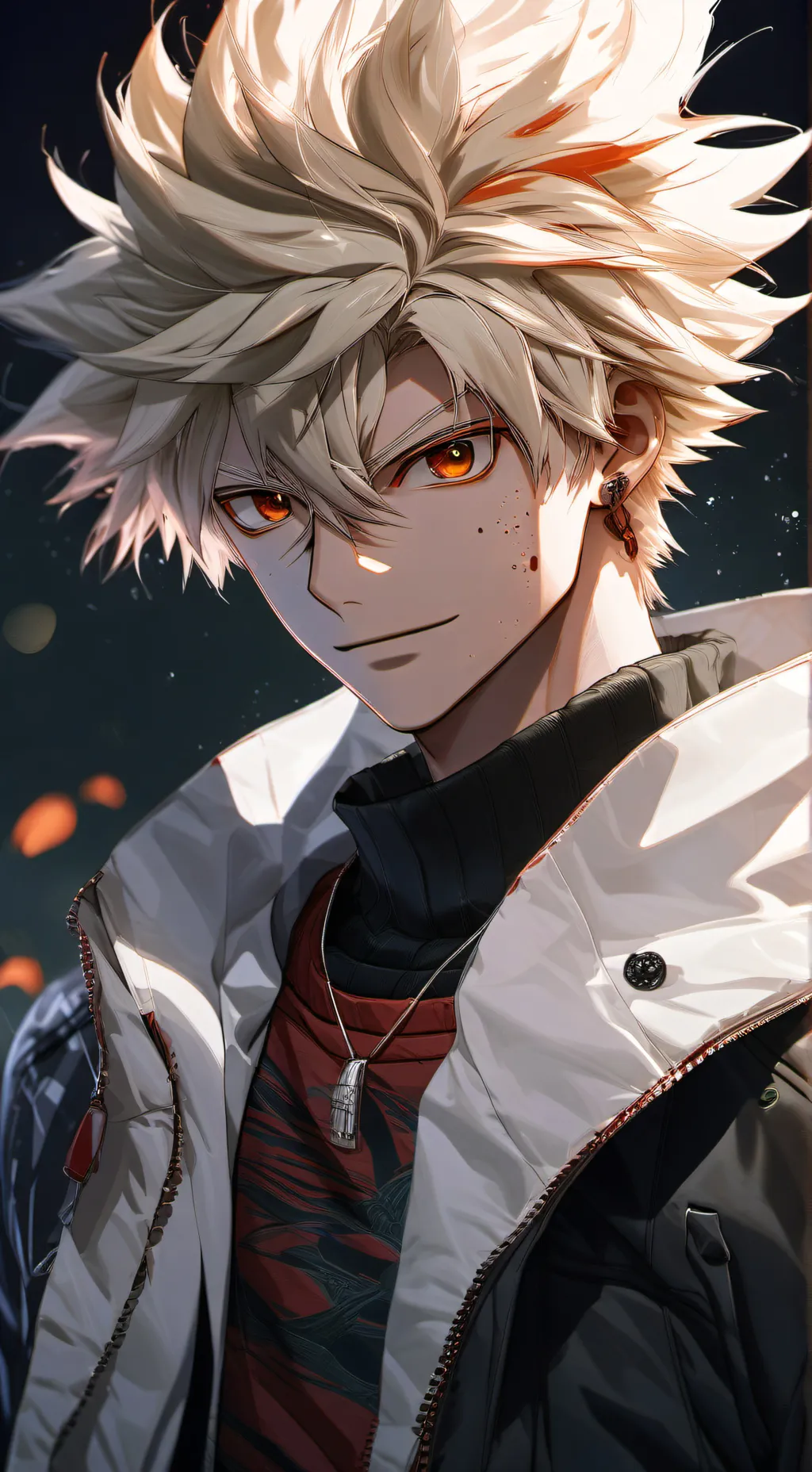 ai character: Bakugo😈💥 background