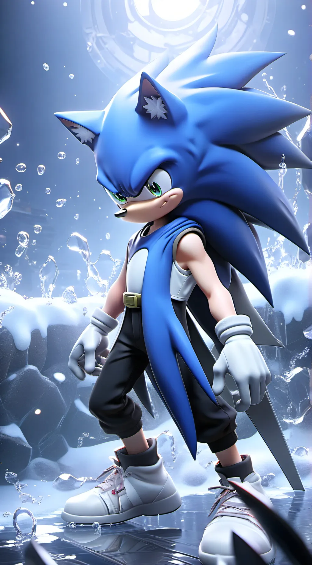 ai character: Sonic y Shadow ♥️ background
