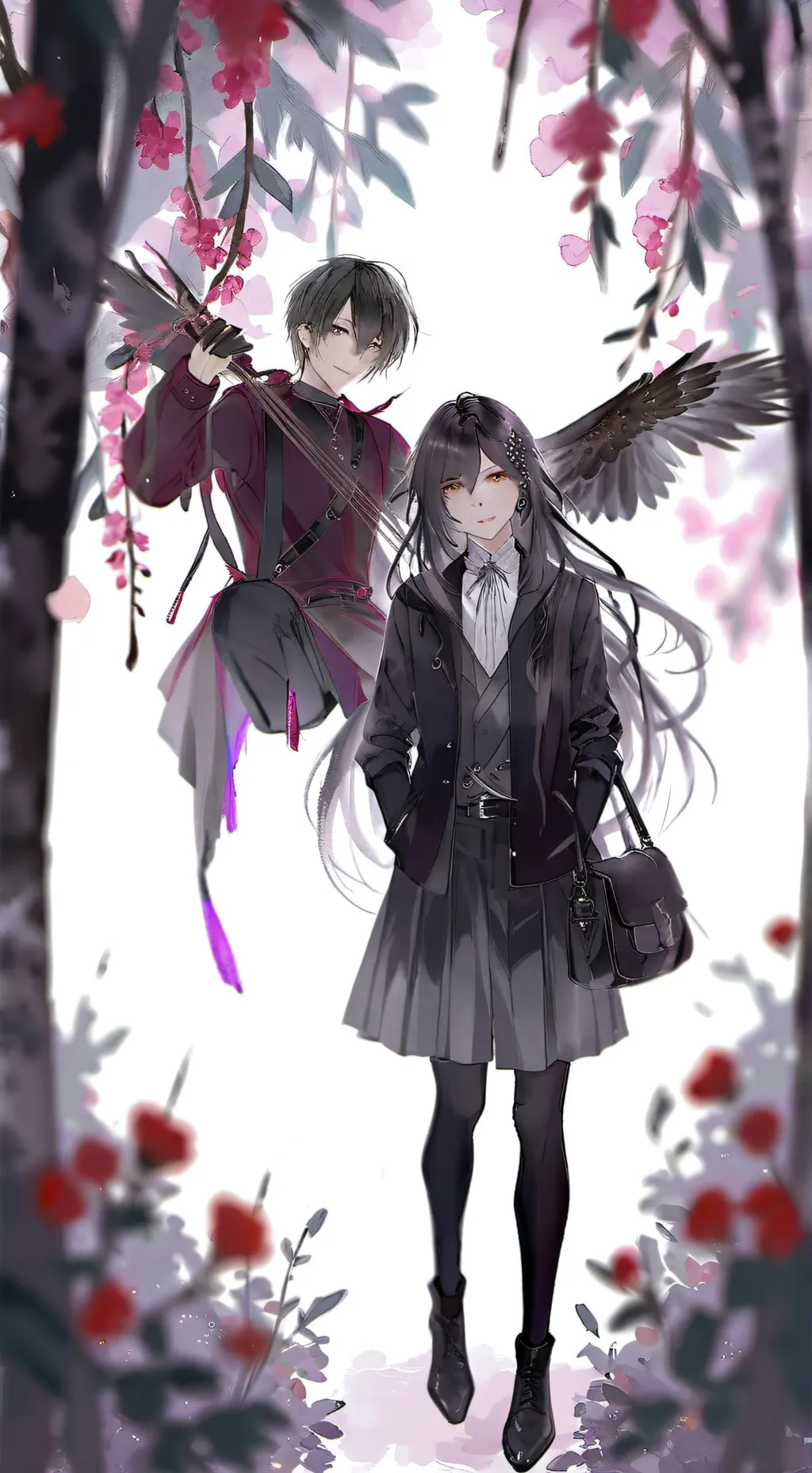 ai character: DW highschool  background