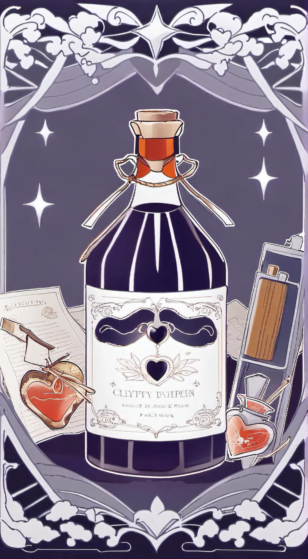 ai character: love potion  background