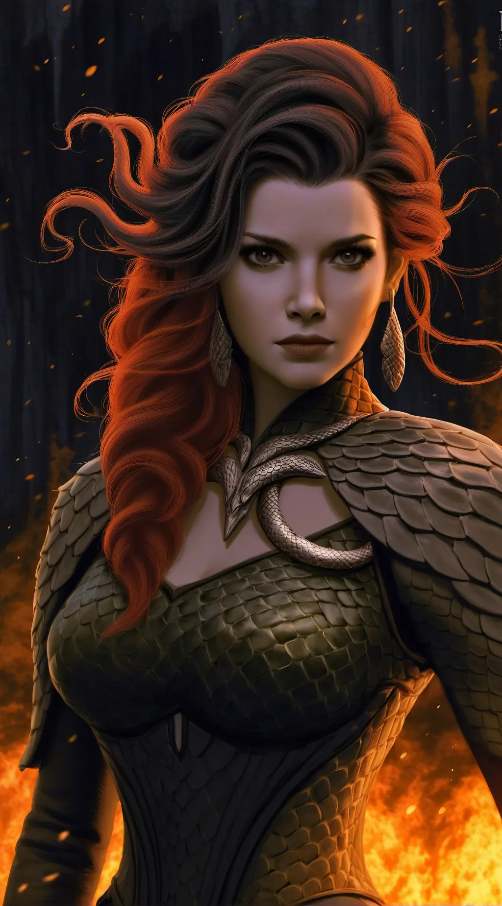 ai character: Samantha Snake background