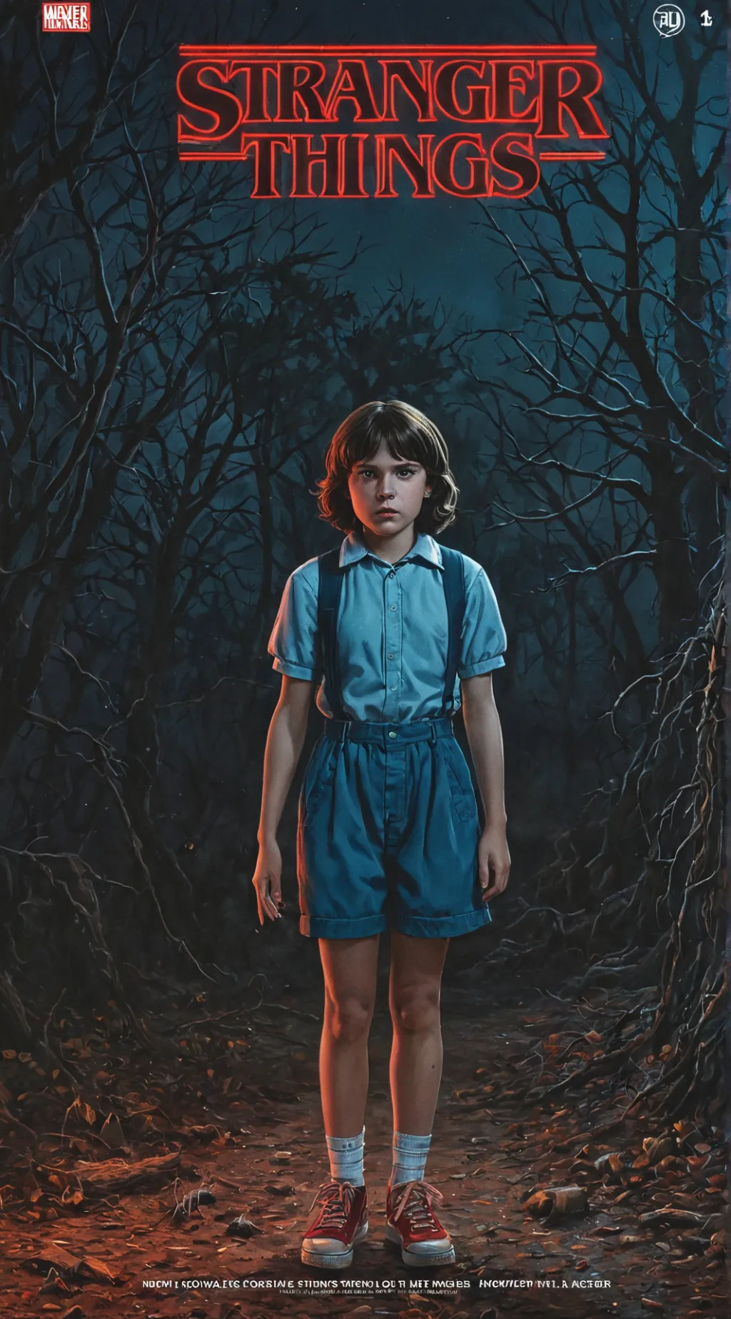ai character: Stranger Things  background