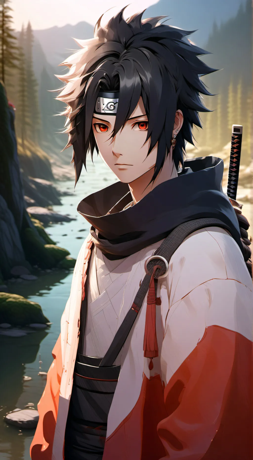 ai character: Sasuke🍥 background