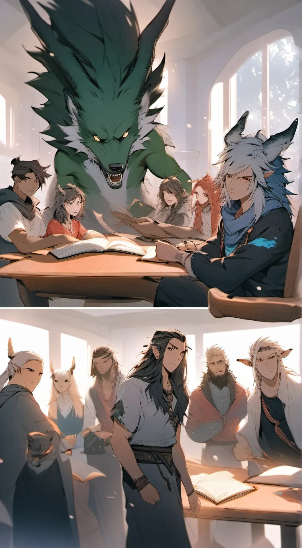 ai character: 13 friend's  background