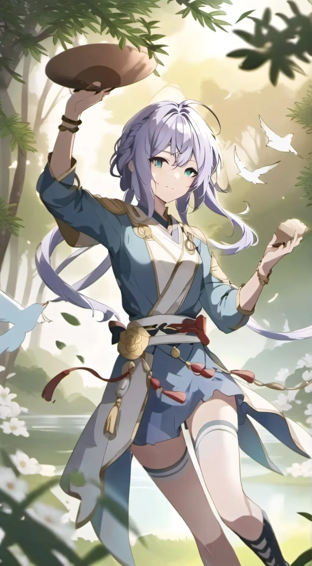 ai character:  zenitsu x tanjiro background