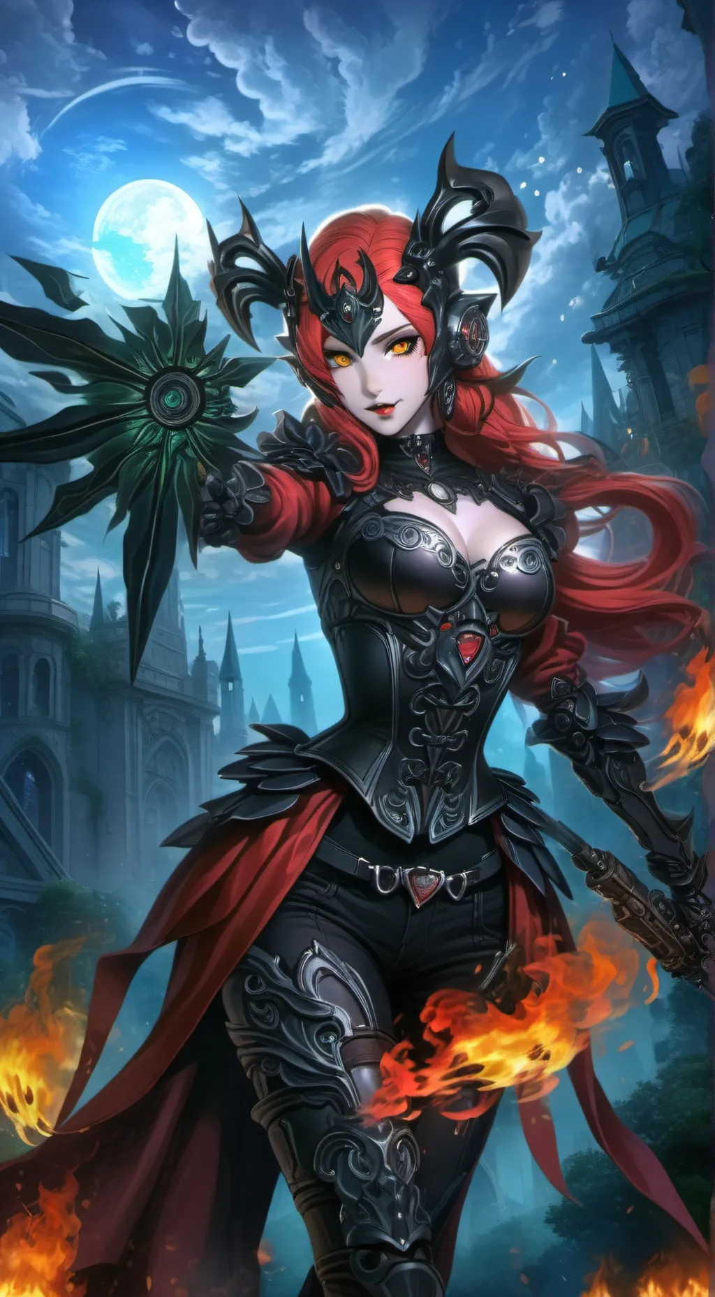 ai character: blood Widow background