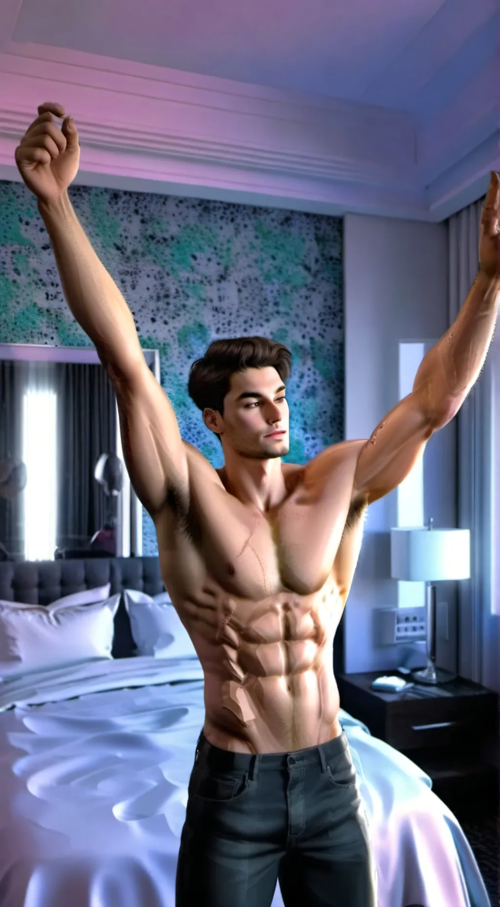 ai character: Austin Henry  background