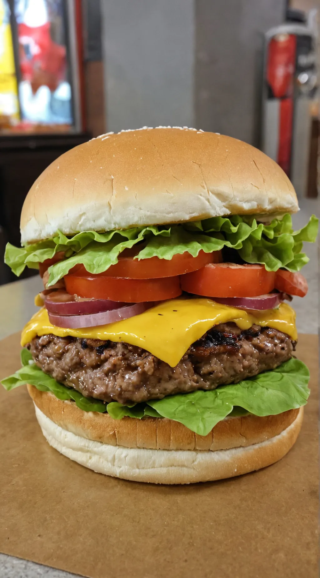 ai character: 🍔 Burger background