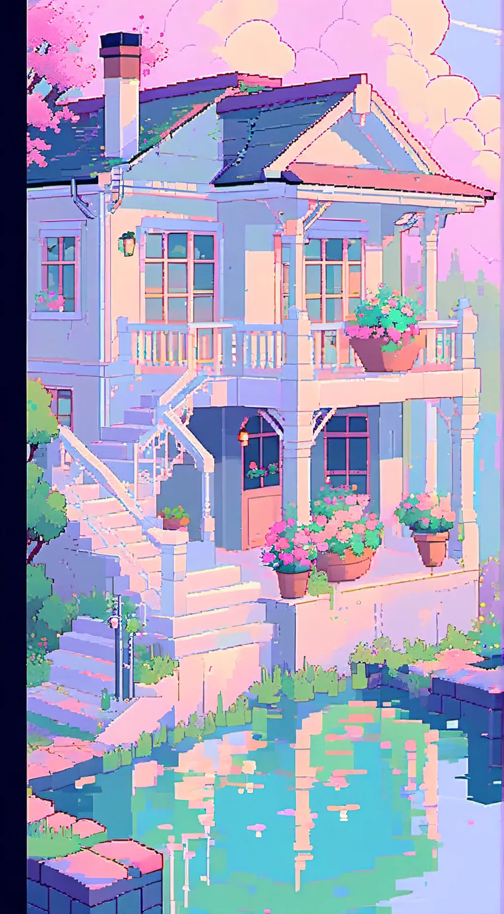 ai character: confined kitties!! background