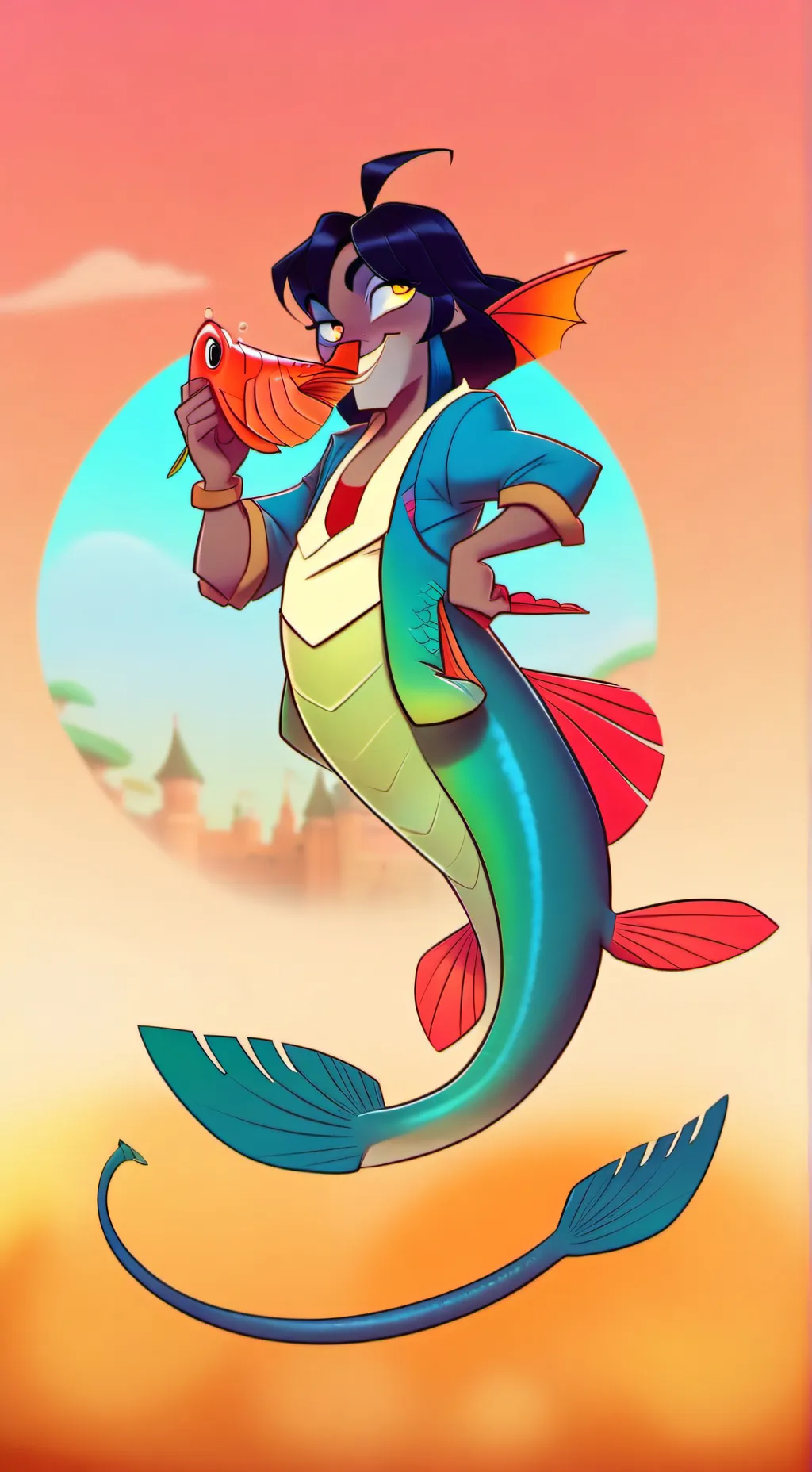 ai character: Sebastian  background