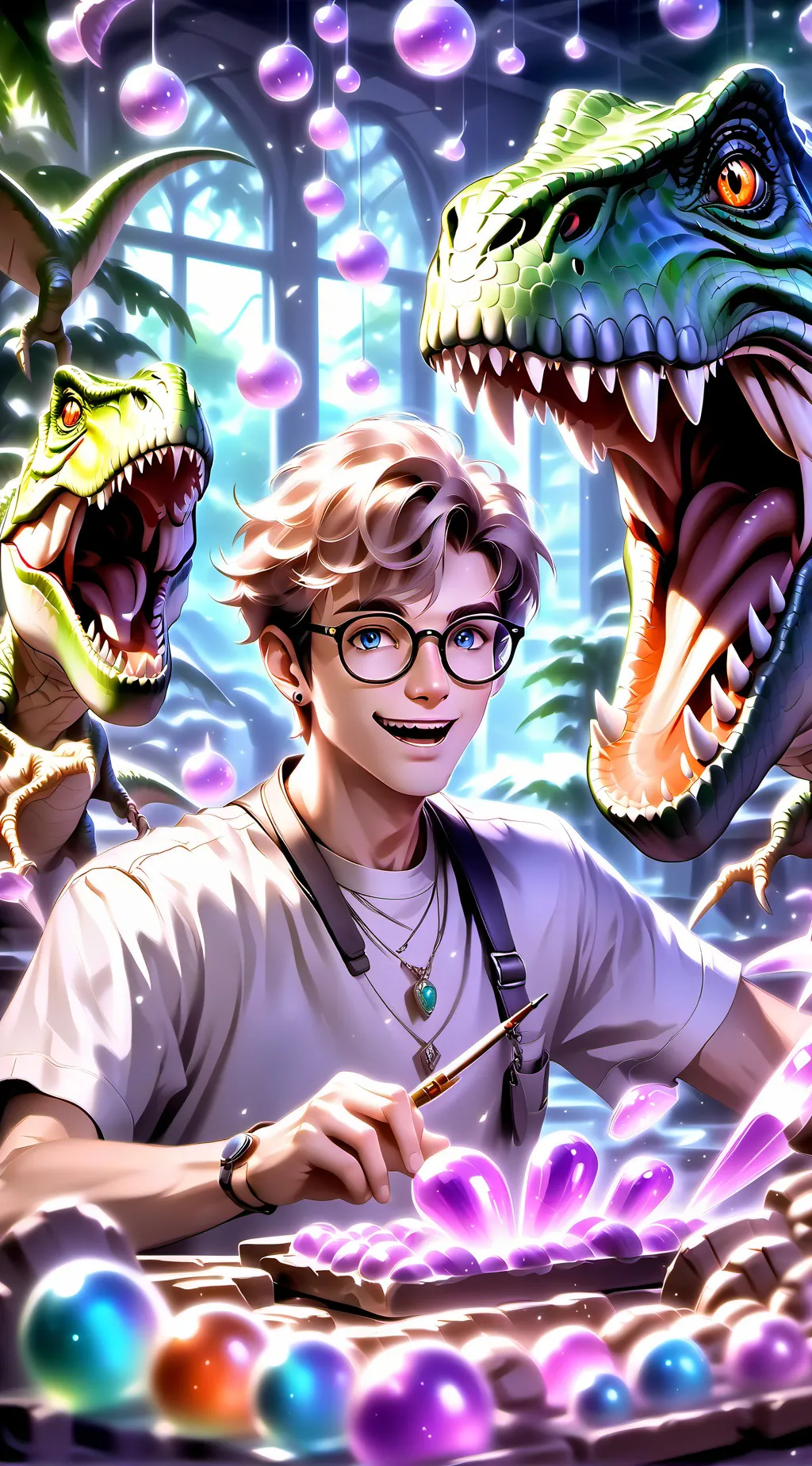 ai character: Dr. T-Rex Meems background