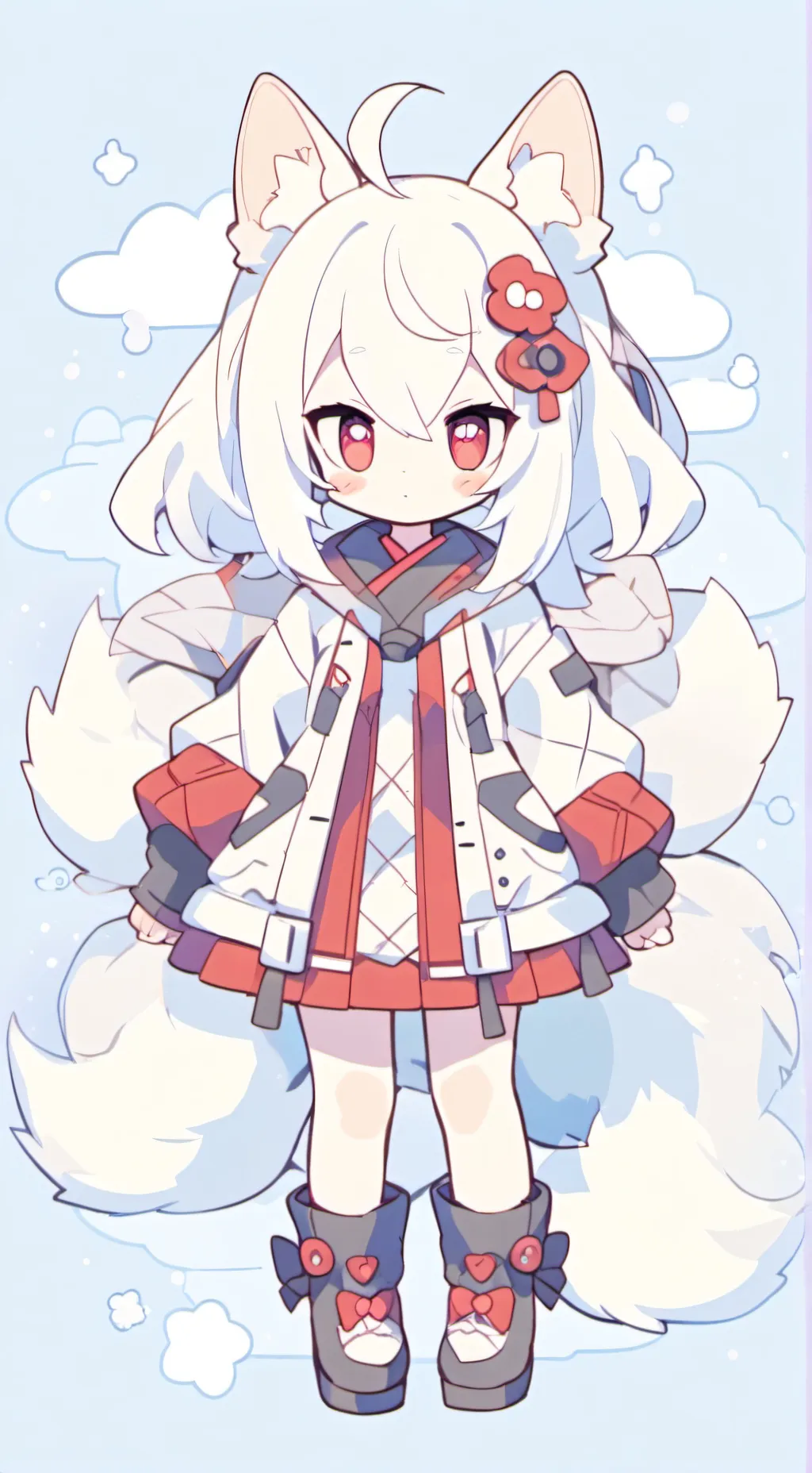 ai character: Kit (my Sprunki OC background