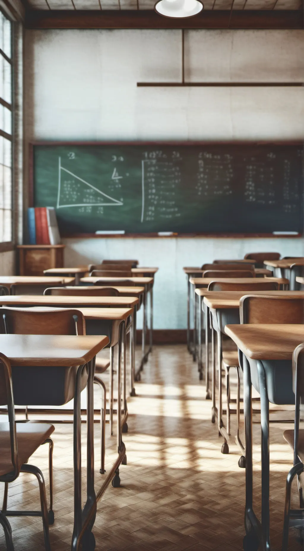 ai character: Classroom!! background