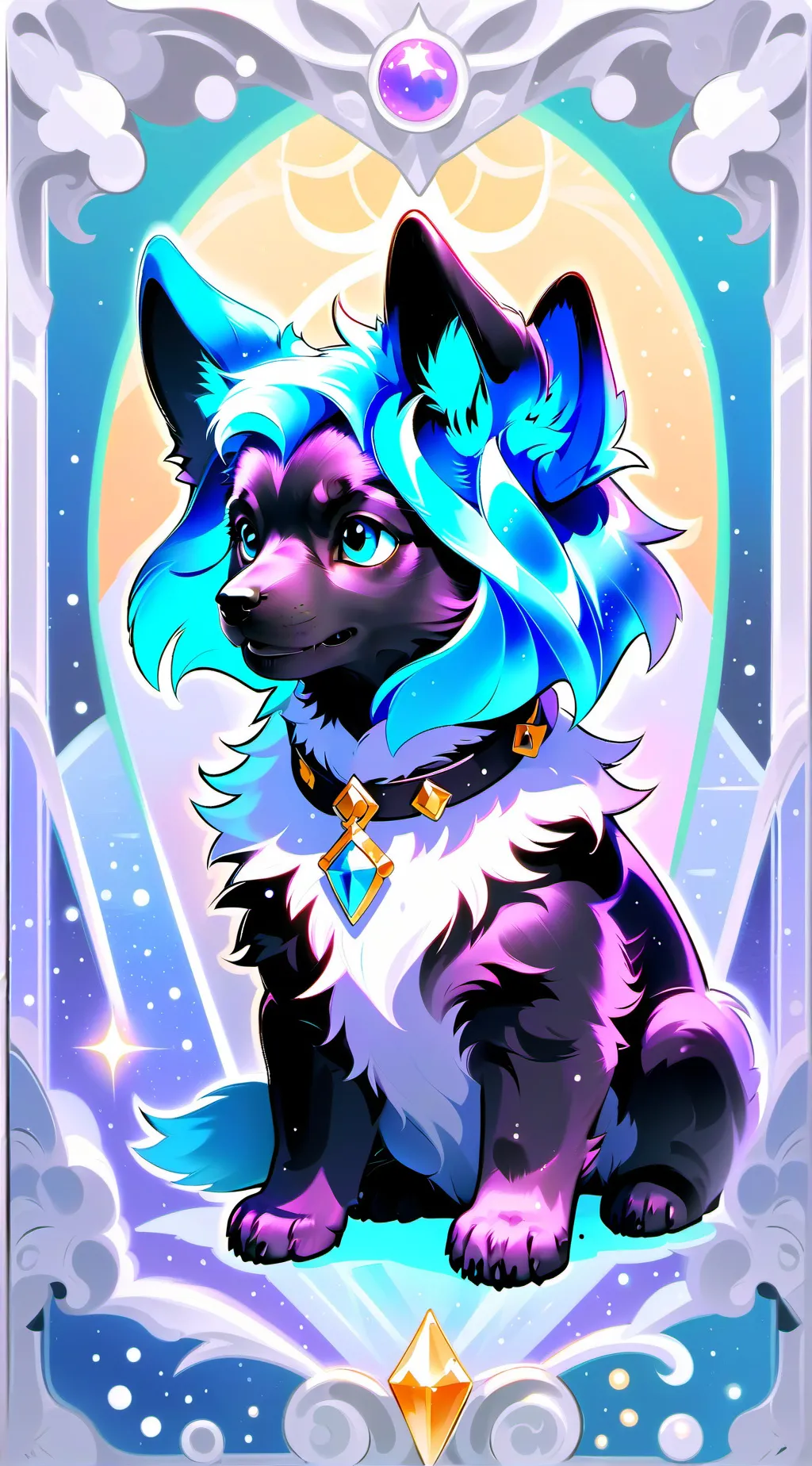 ai character: sus dog background