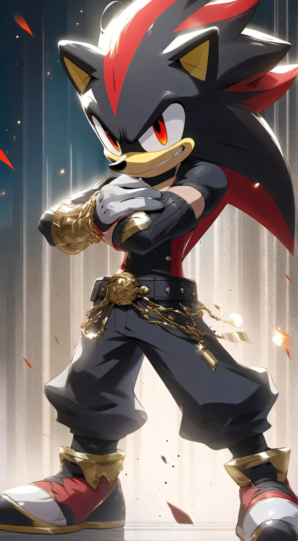 ai character: shadow(isrs) background