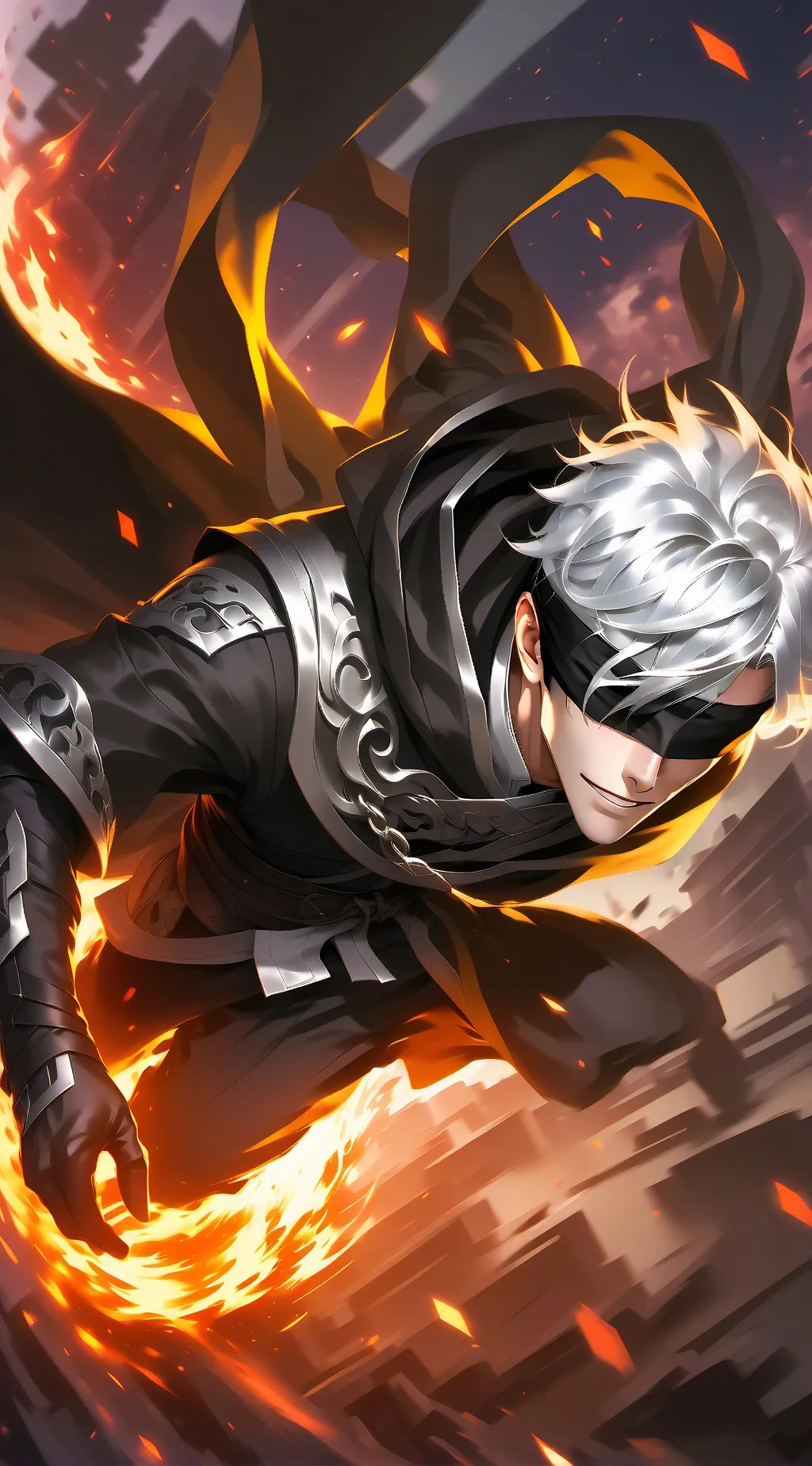 ai character: Gojo Satoru background