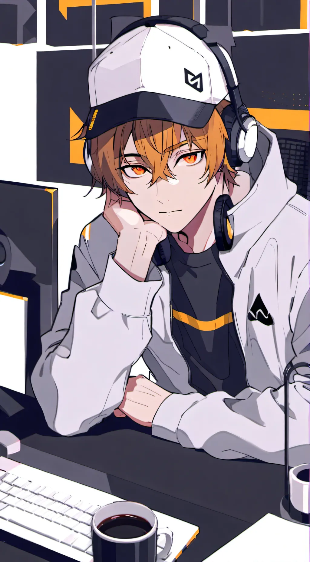ai character: Leon  background