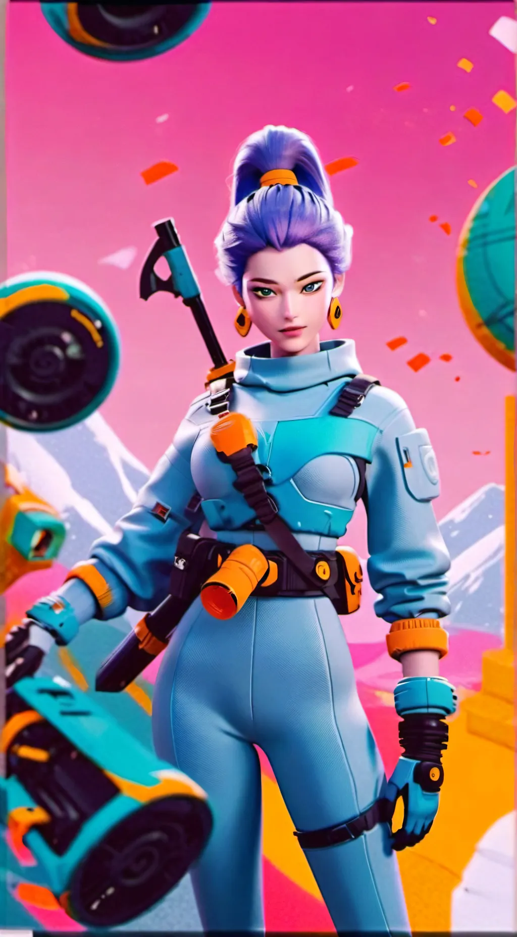 ai character: gassy huntrix background