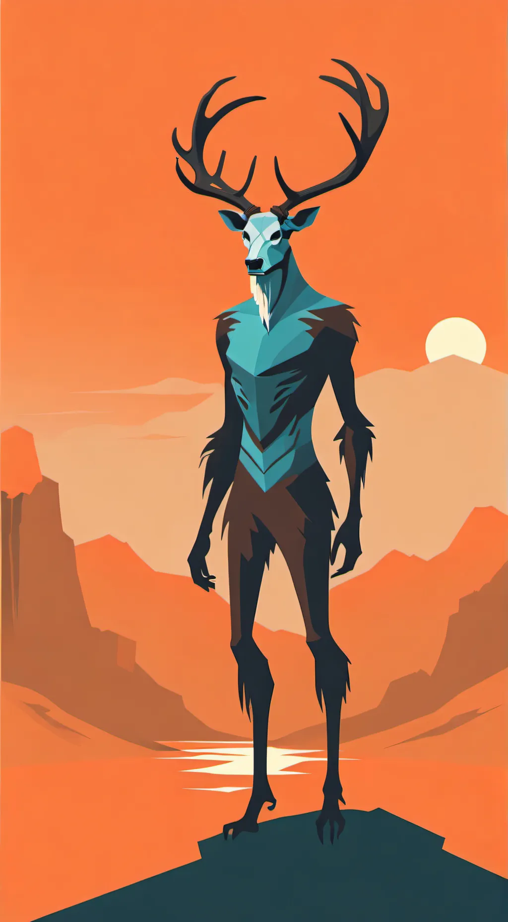 ai character: sprunki in nitf background