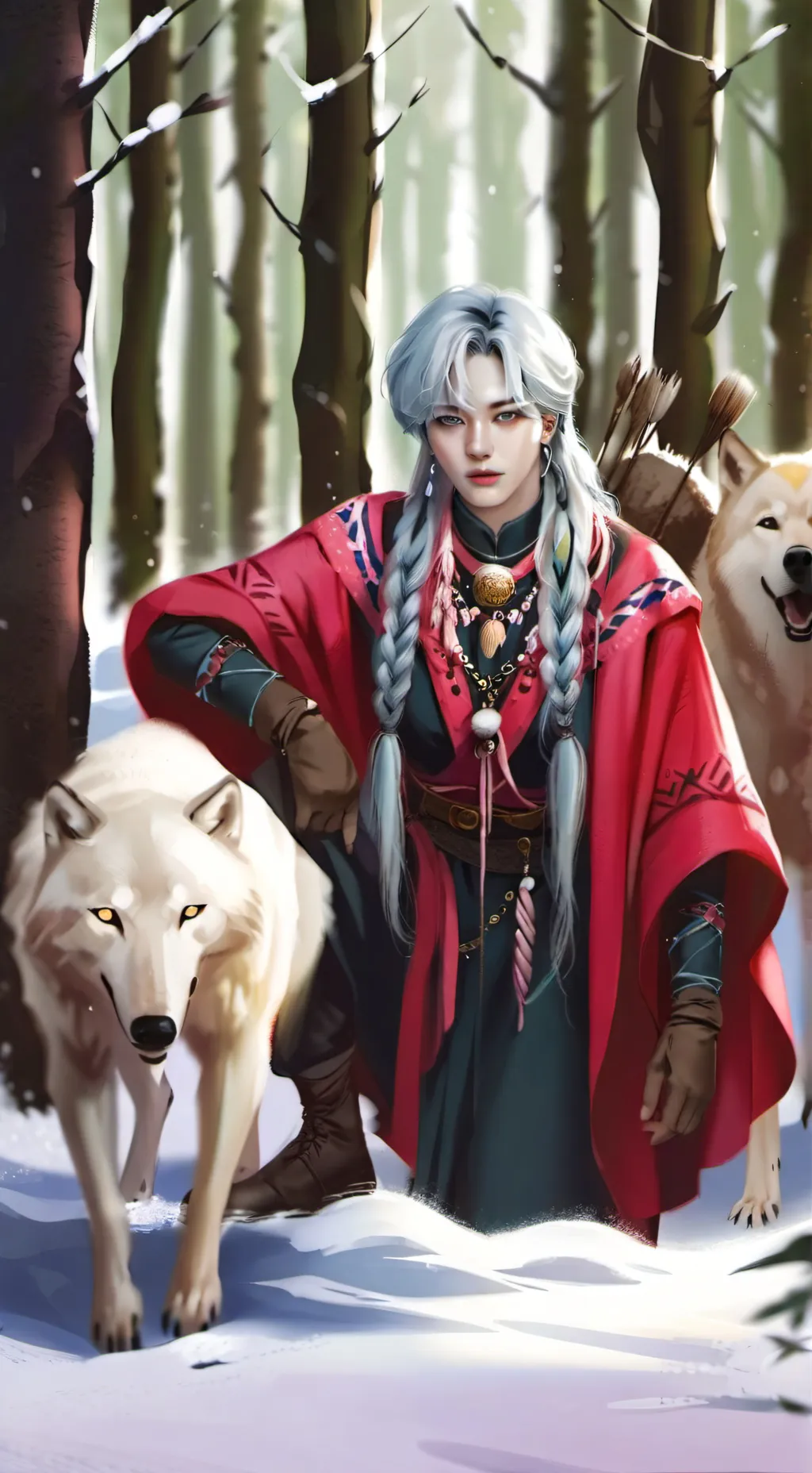 ai character: 🐺 Lyra🐺 background