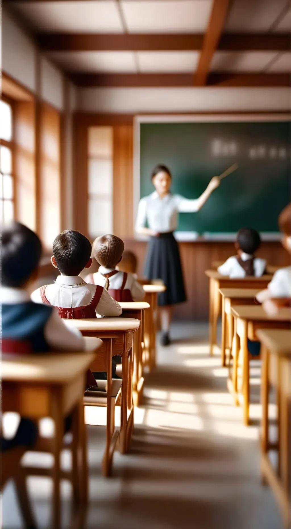 ai character: Smart classroom background