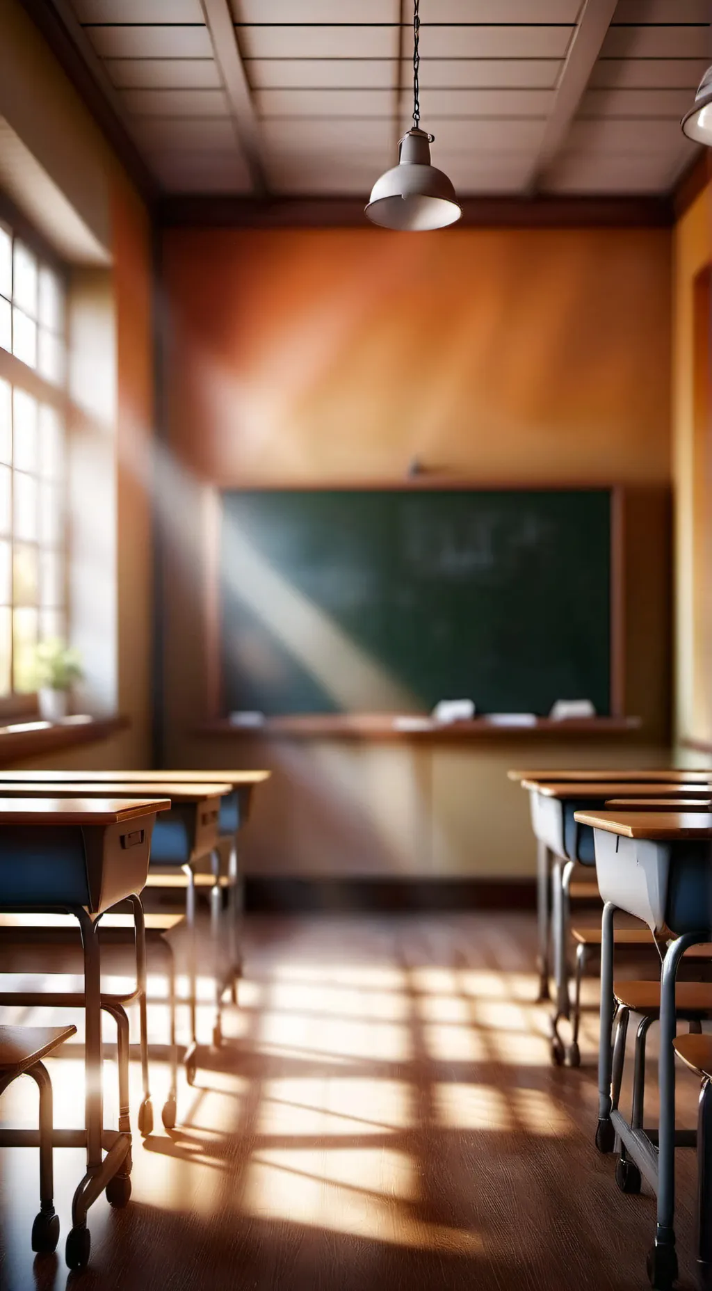 ai character: classroom!! background