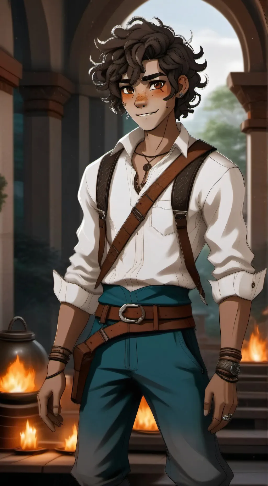 ai character: leo background