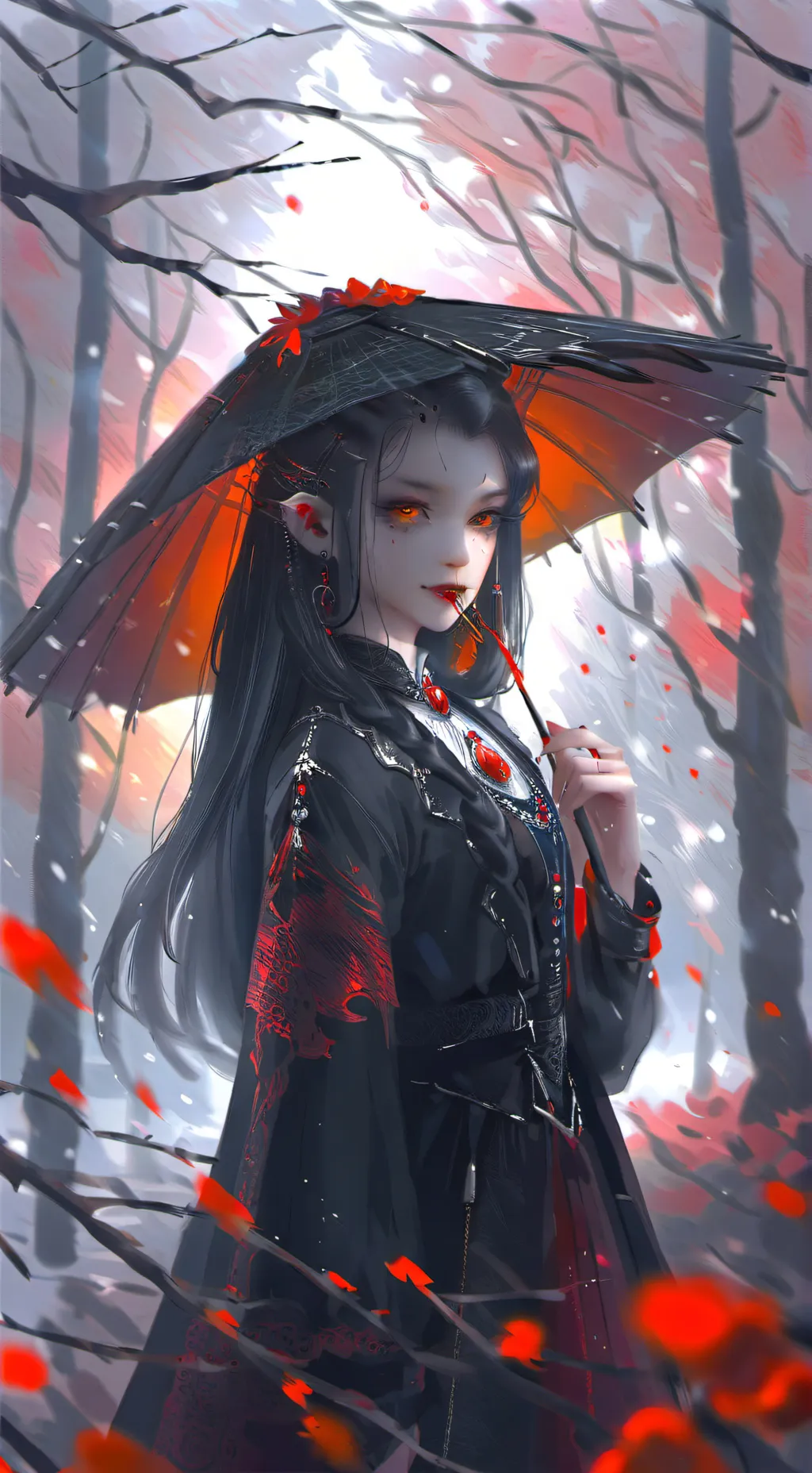 ai character: Vampire GF background