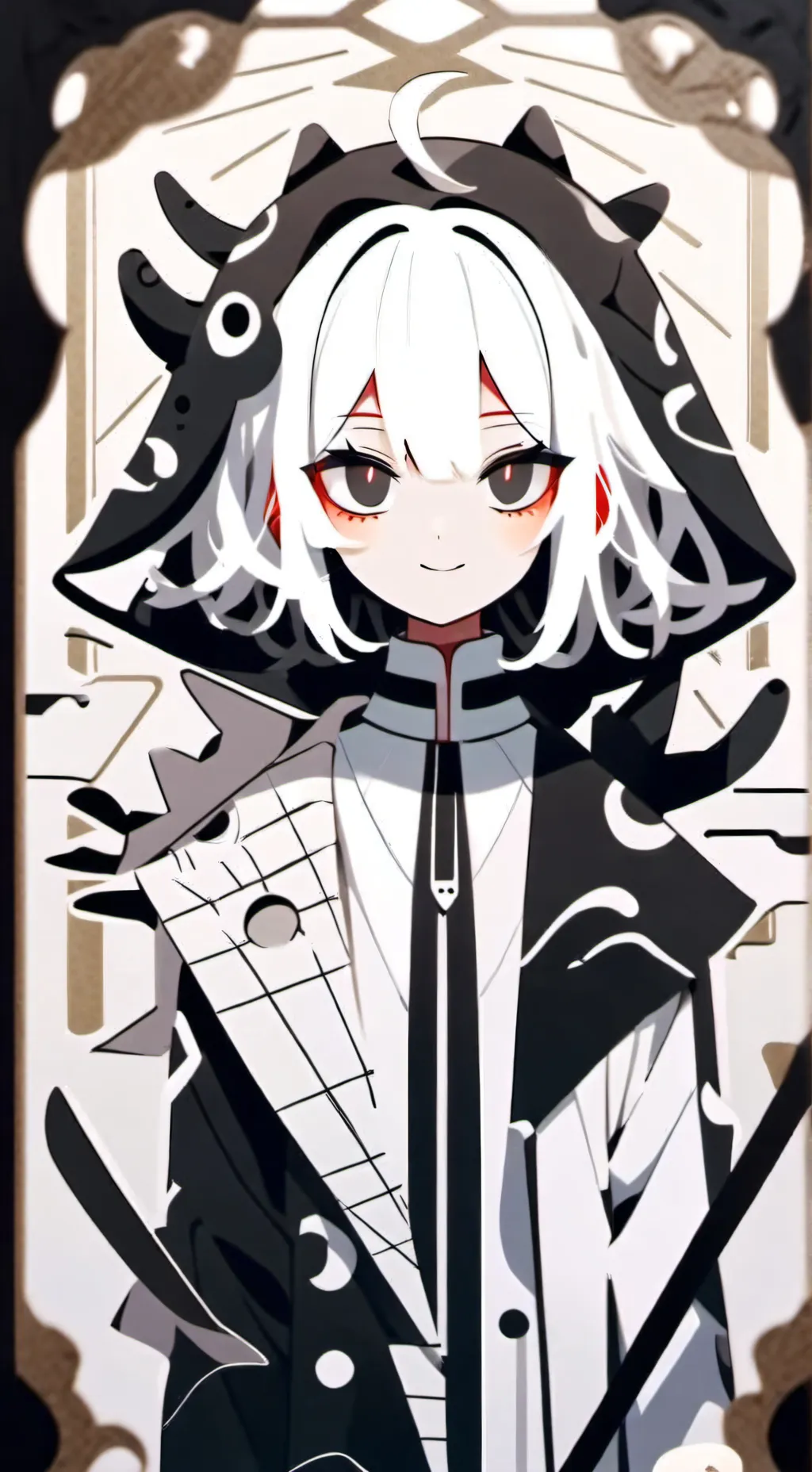 ai character: MHA scarry background