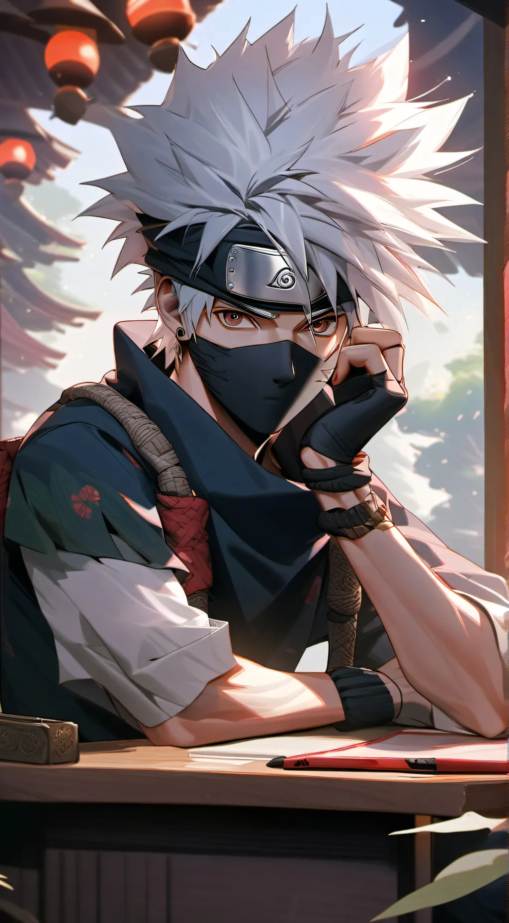 ai character: Kakashi 👑 background