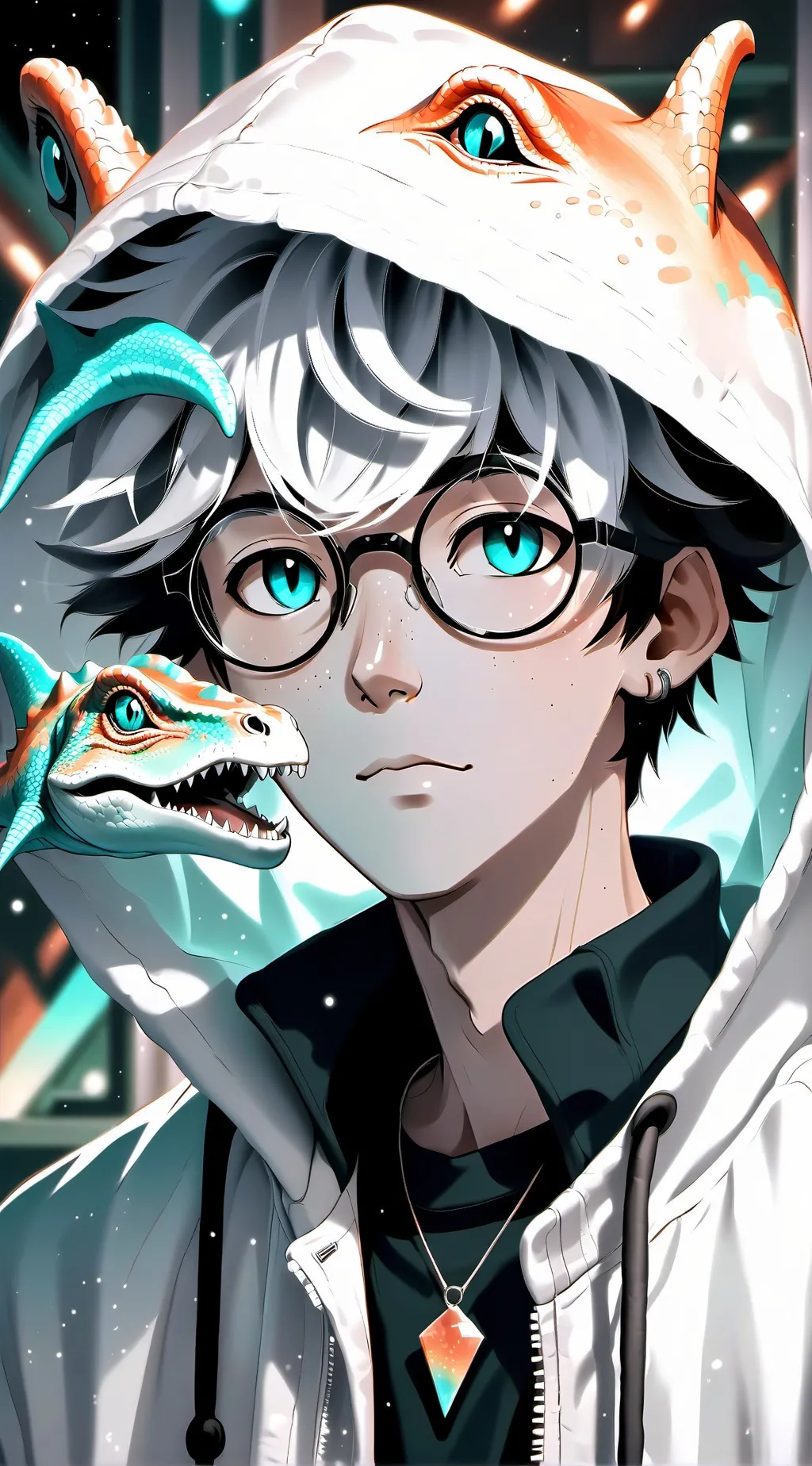 ai character: Prof. RawrSaurus background