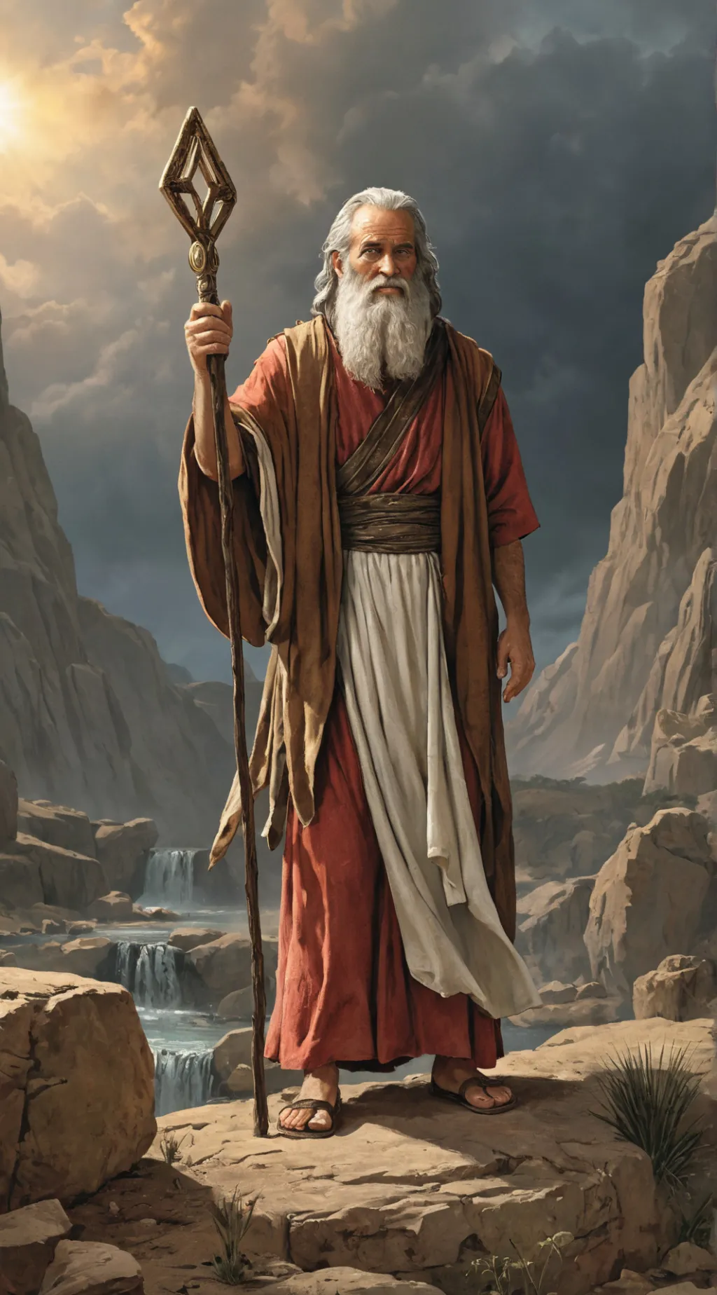 ai character: Moses  background