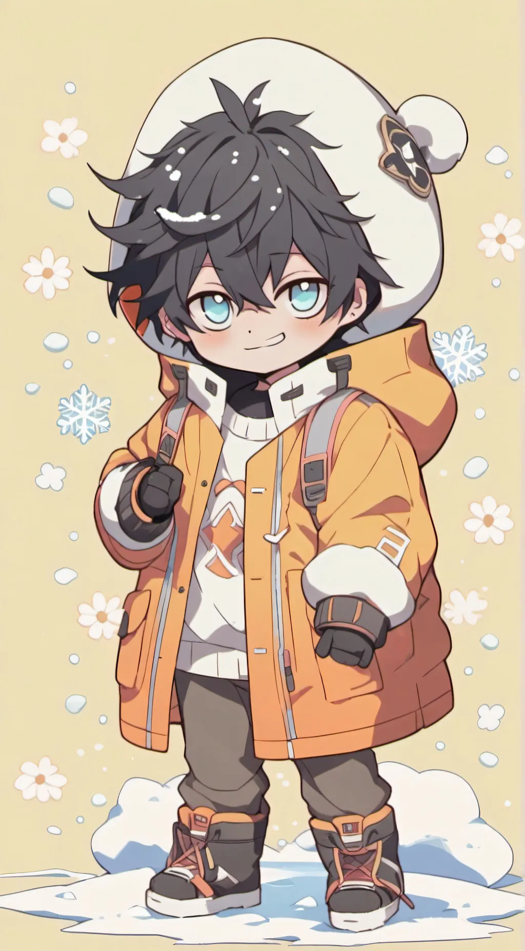 ai character: noël... dabi 🎄☃️🎁 background